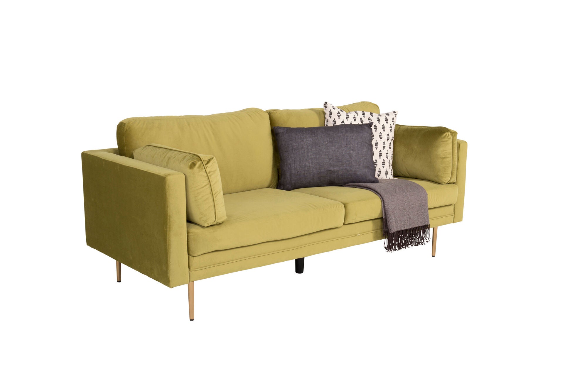 Venture Home Boom - 3 seat sofa Velvet - Spring Green