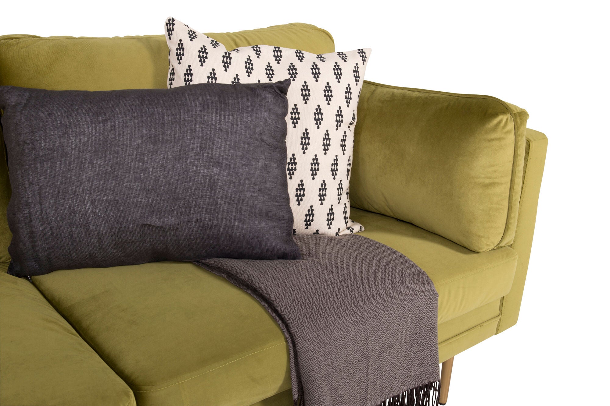 Venture Home Boom - 3 seat sofa Velvet - Spring Green