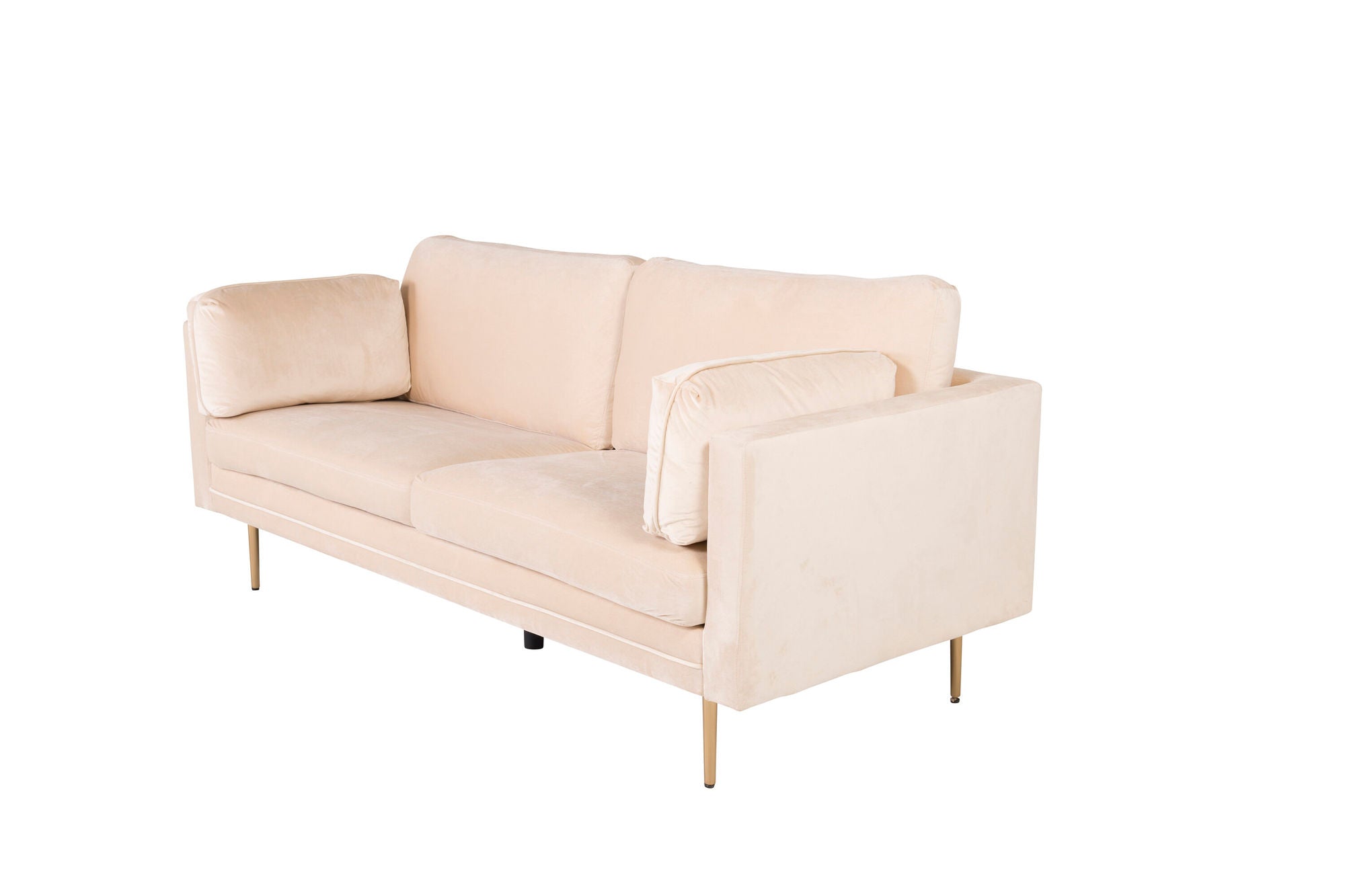 Venture Home Boom - 3 seat sofa Velvet - Creme