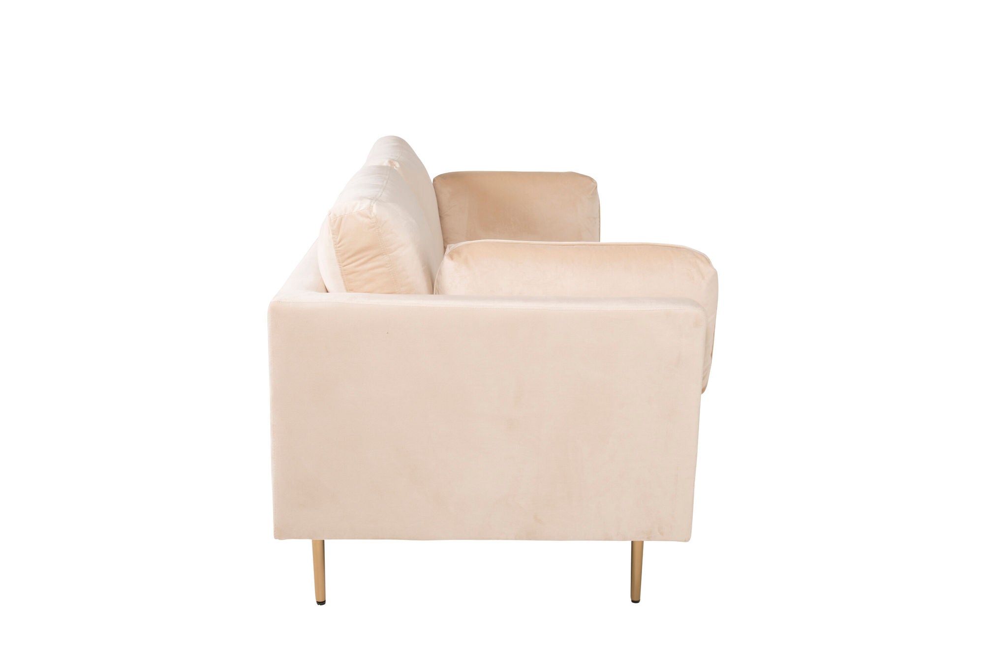 Venture Home Boom - 3 seat sofa Velvet - Creme