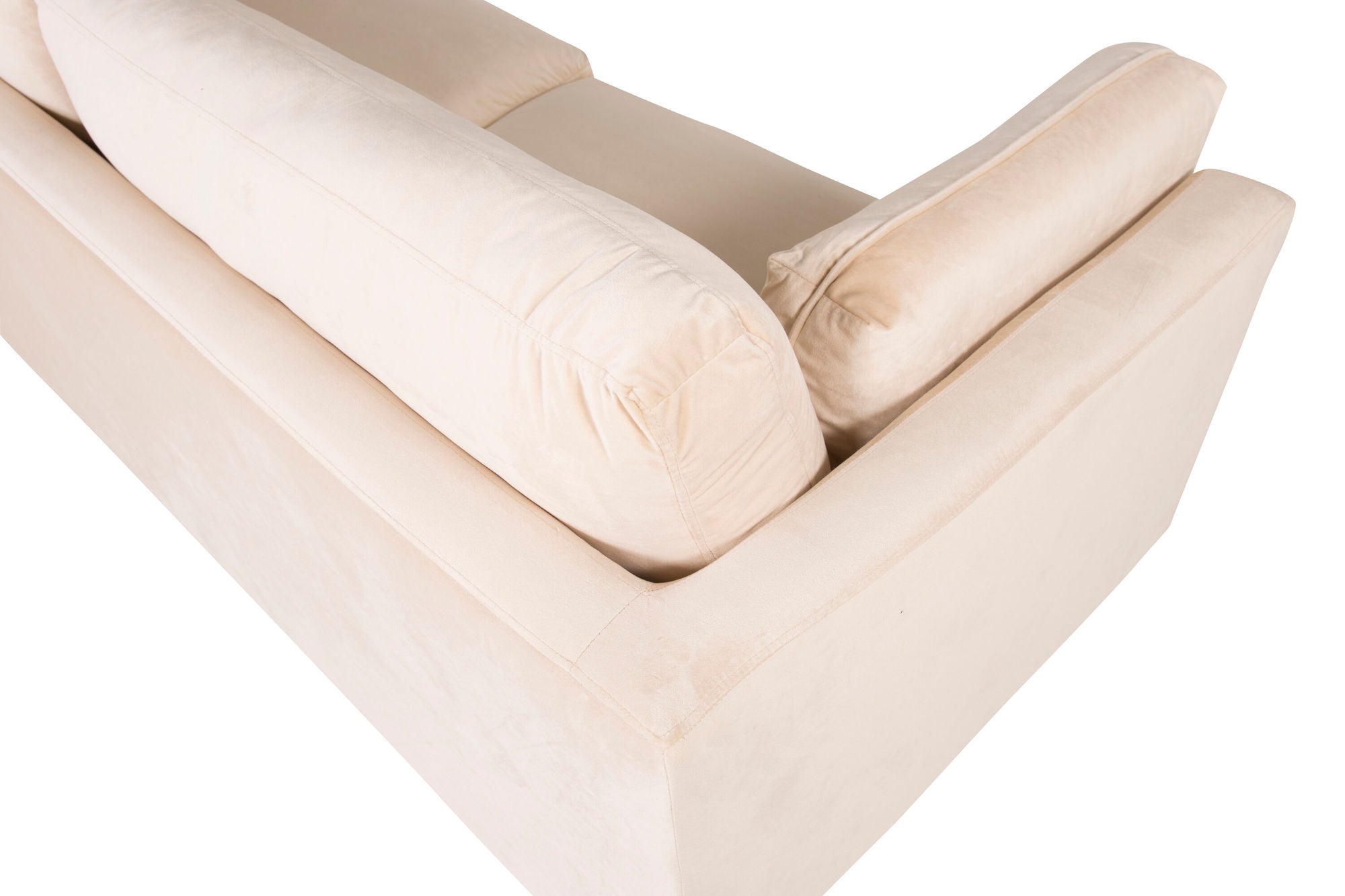 Venture Home Boom - 3 seat sofa Velvet - Creme