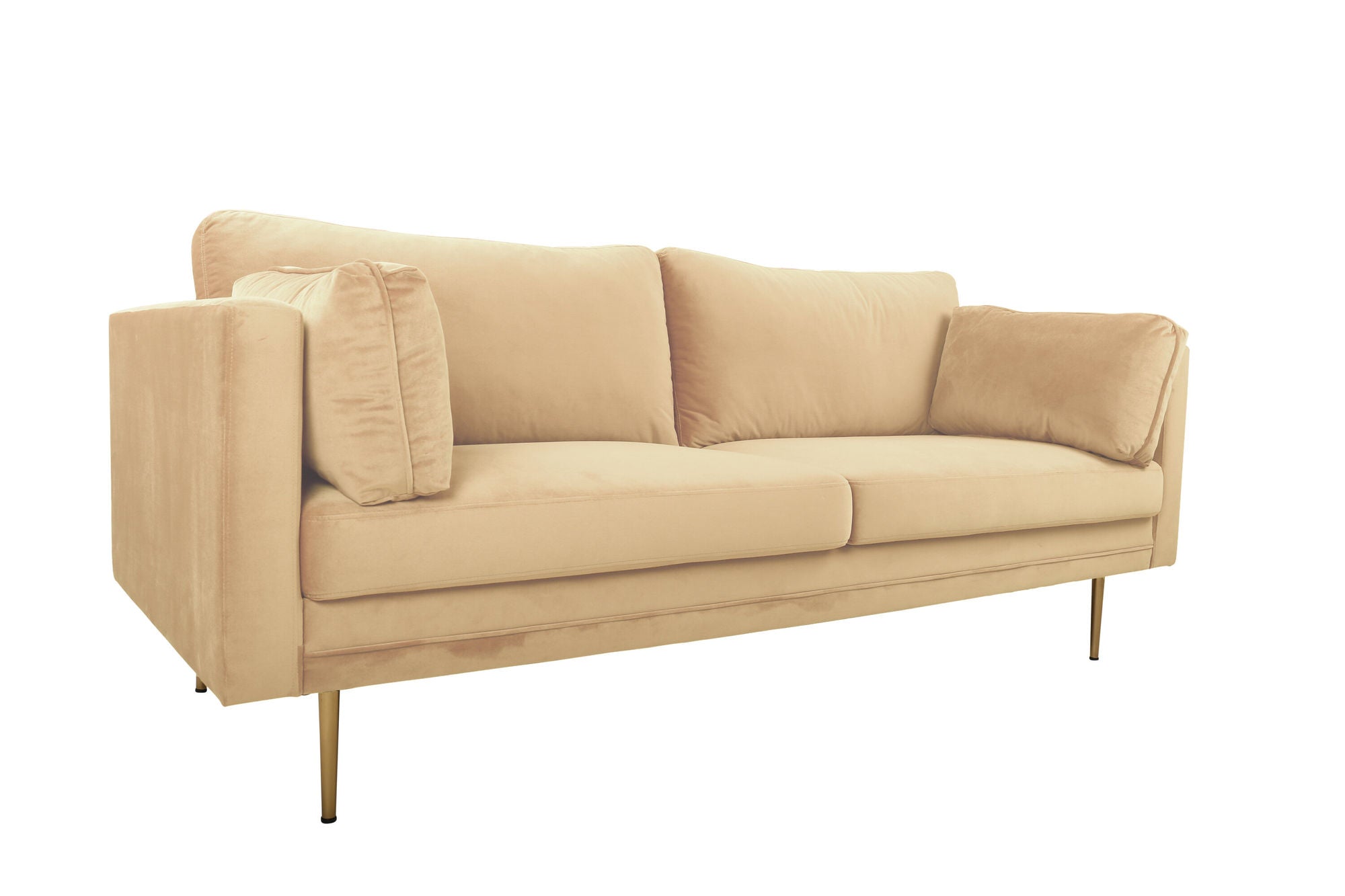 Venture Home Boom - 3 seat sofa Velvet - Creme