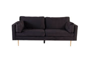 Venture Home Boom - 3 seat sofa Velvet - Black