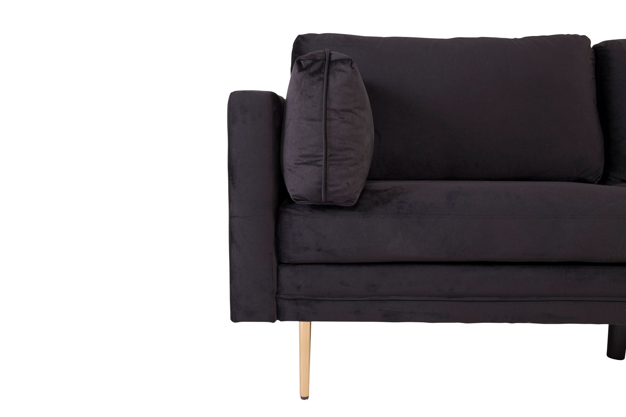 Venture Home Boom - 3 seat sofa Velvet - Black