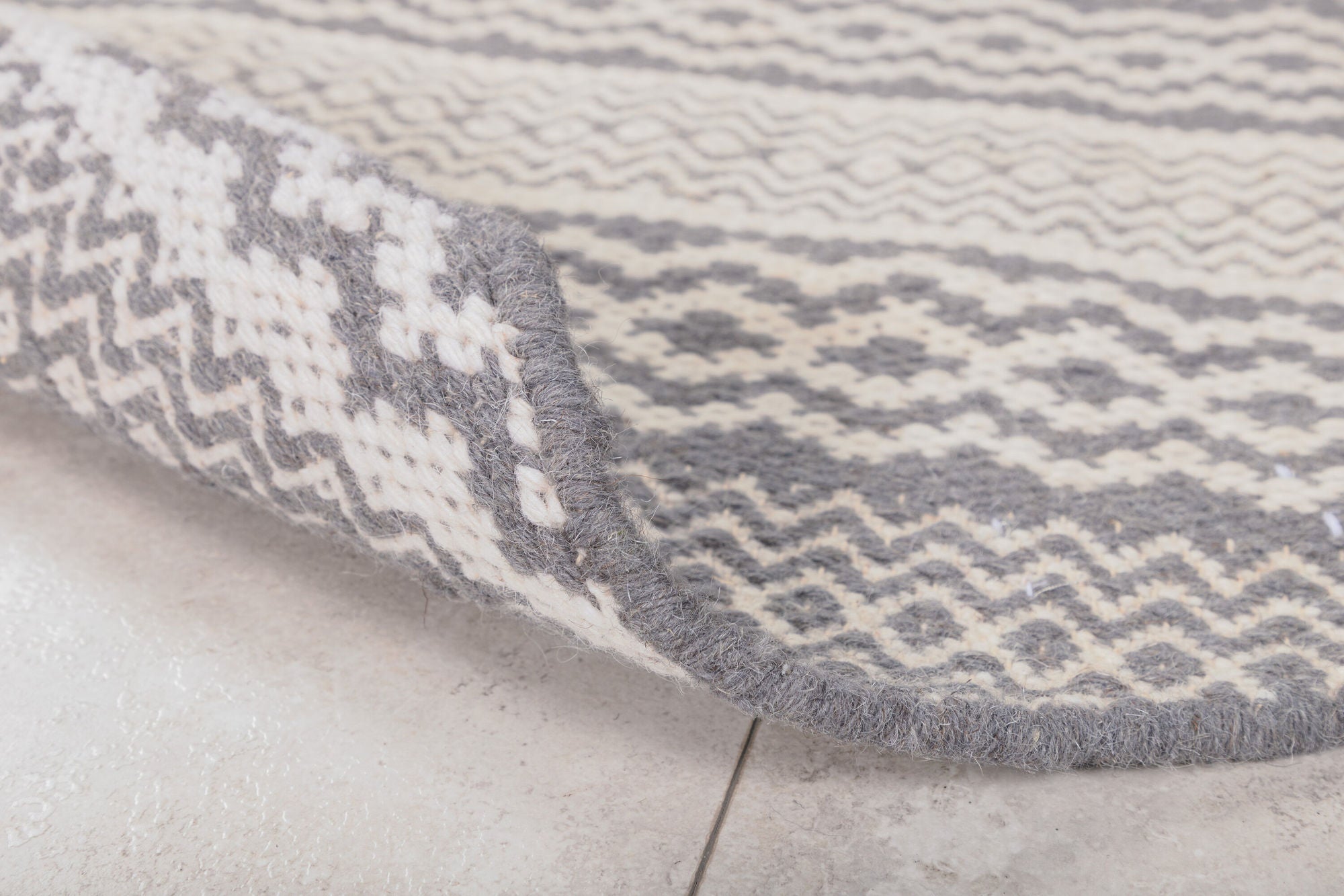 Venture Home Sishu Wool Carpet - ø200 - Light Grey