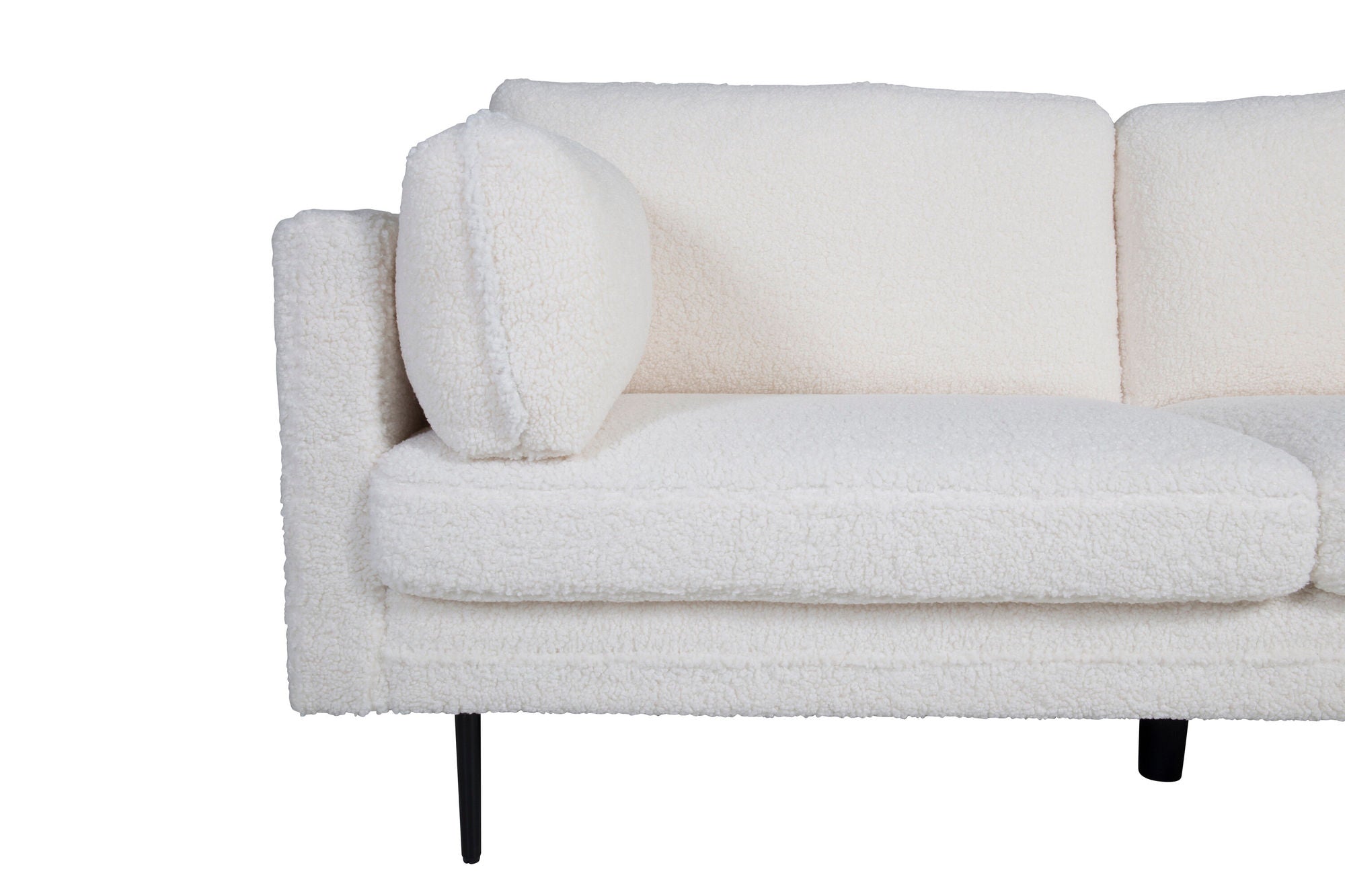 Venture Home Boom 3-seat sofa - Teddy Fabric White