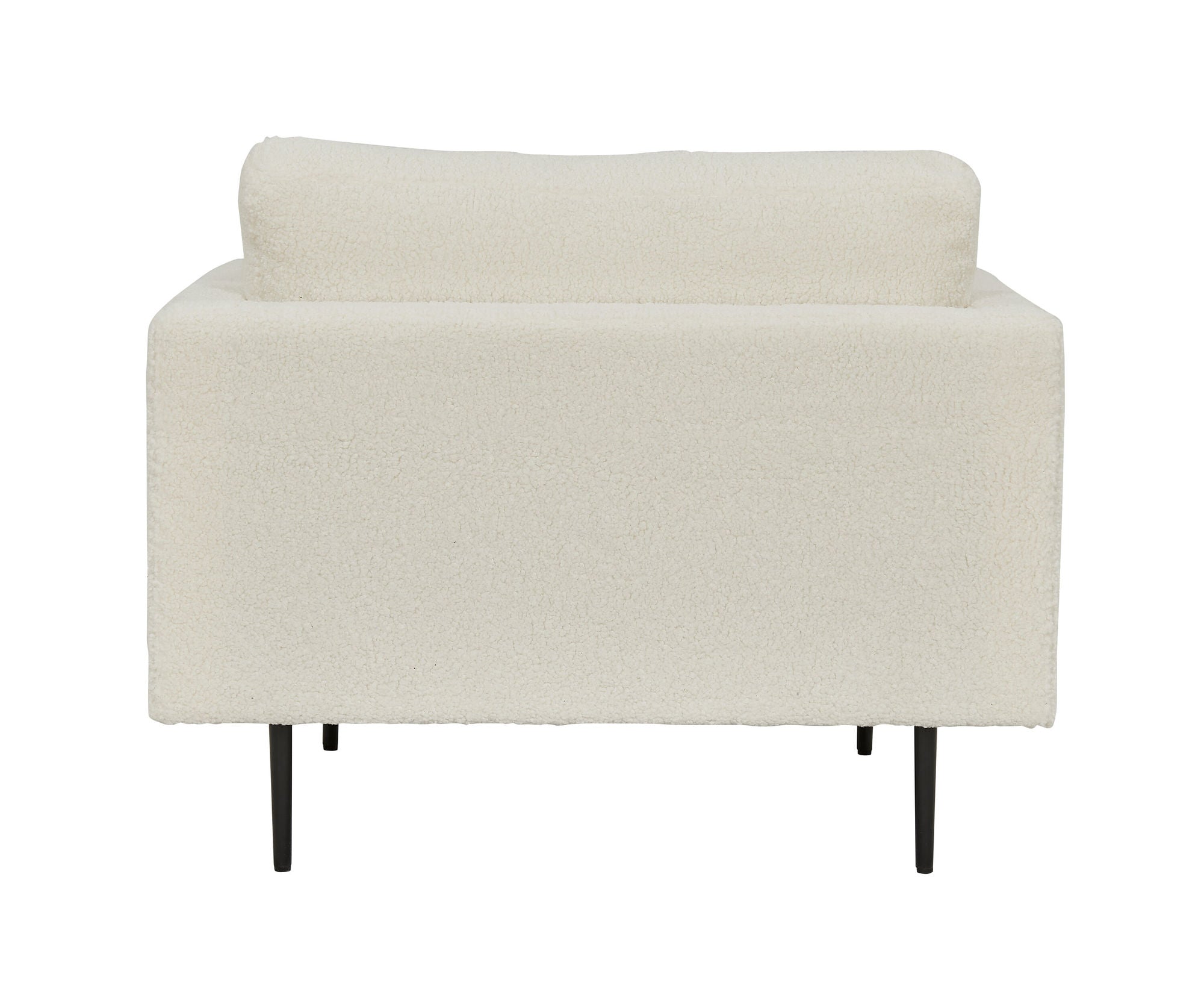Venture Home Boom Single stol - Teddy Fabric White