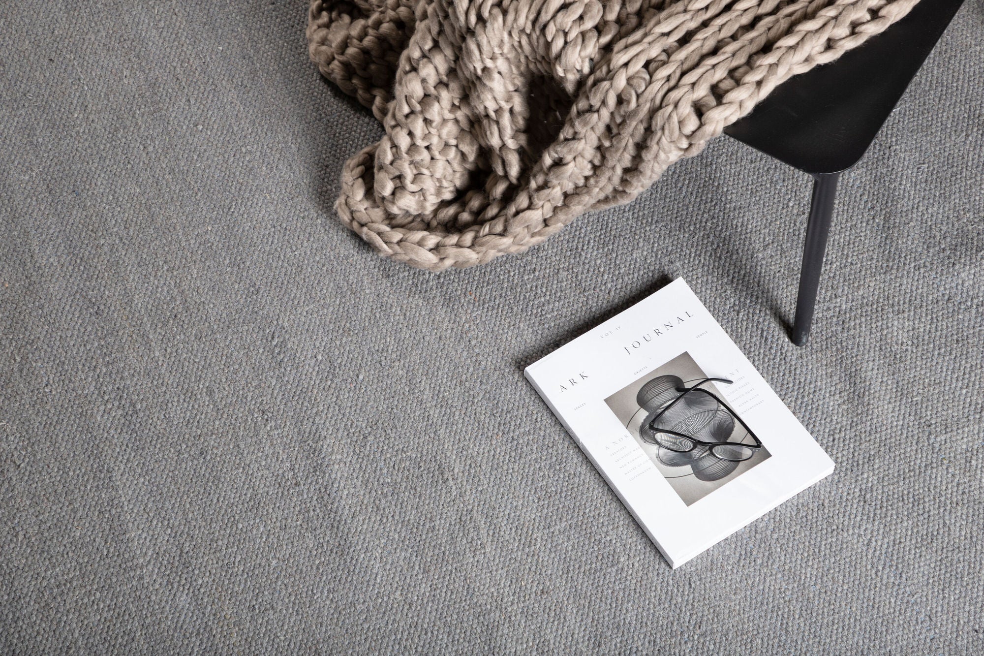 Venture Home Jaipur Wool Carpet - ø200- Light Grey