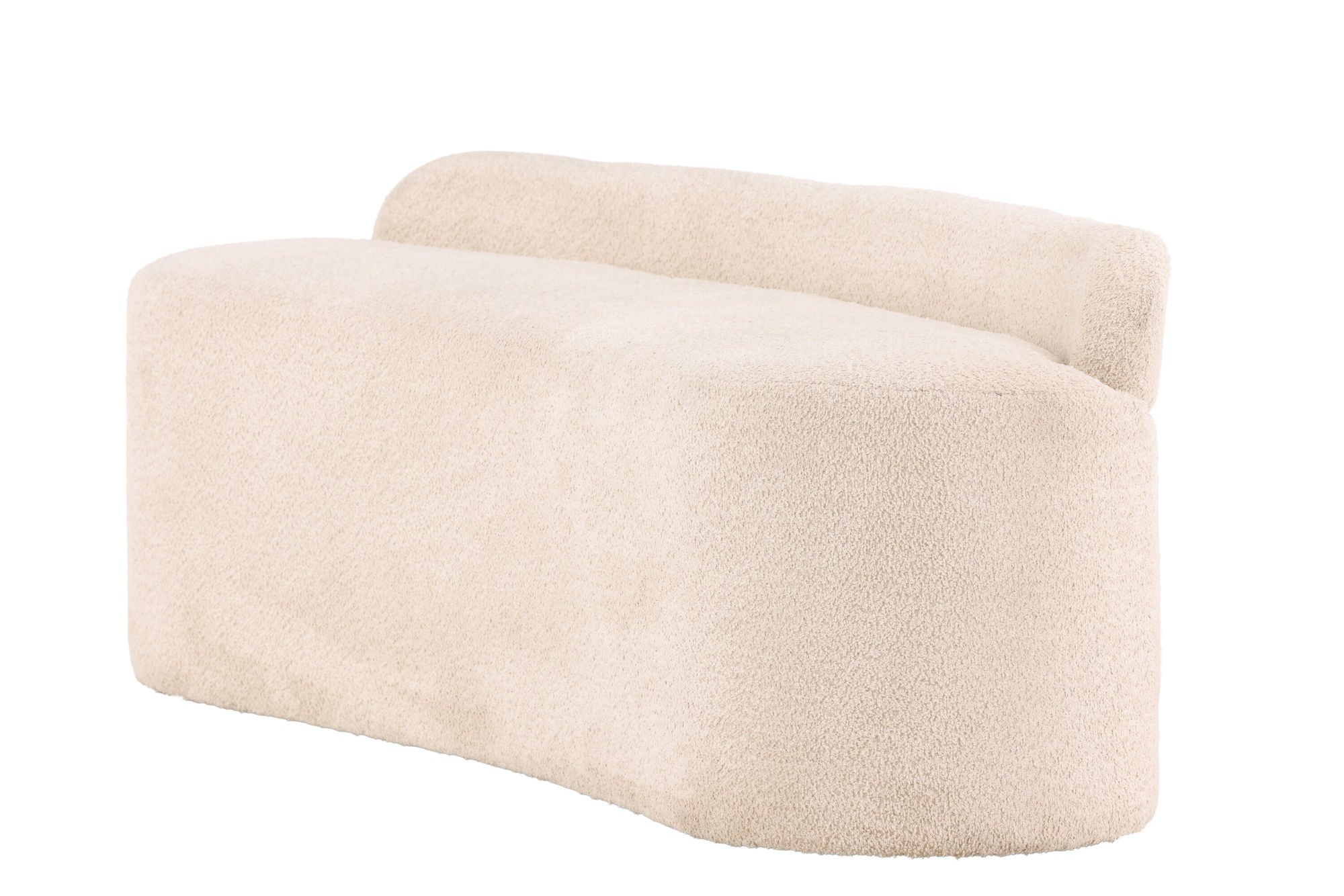 Venture Home Pocatello Sofa - White / White Boucle