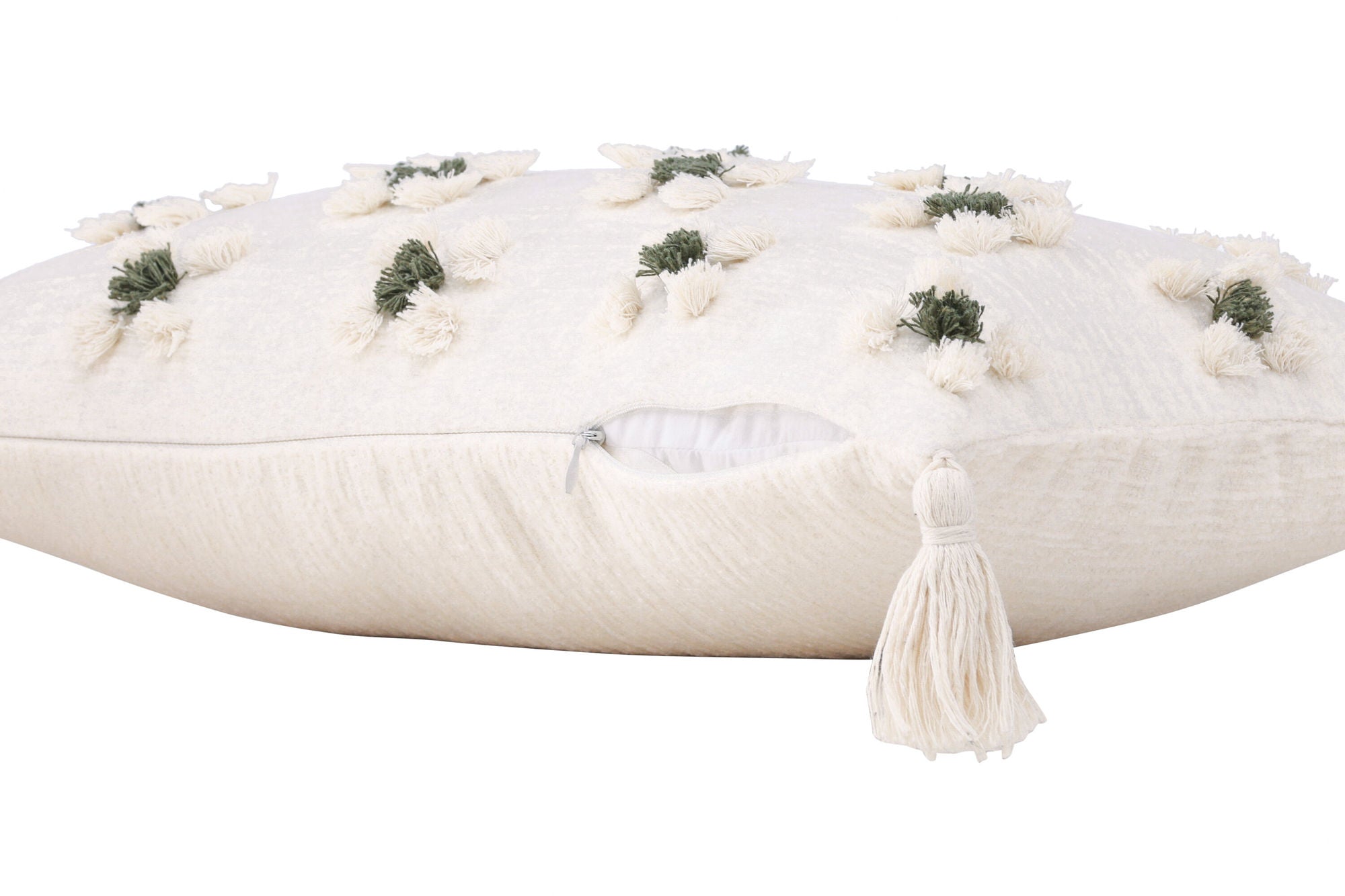 Venture Home Millie Cushion Cover Polychenille - White / 30x50