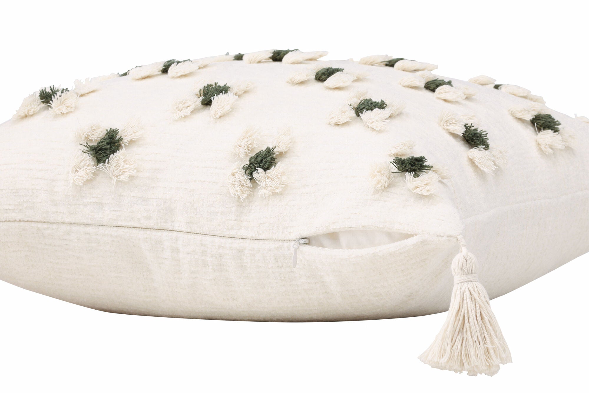 Venture Home Millie Cushion Cover Polychenille - White / 45x45