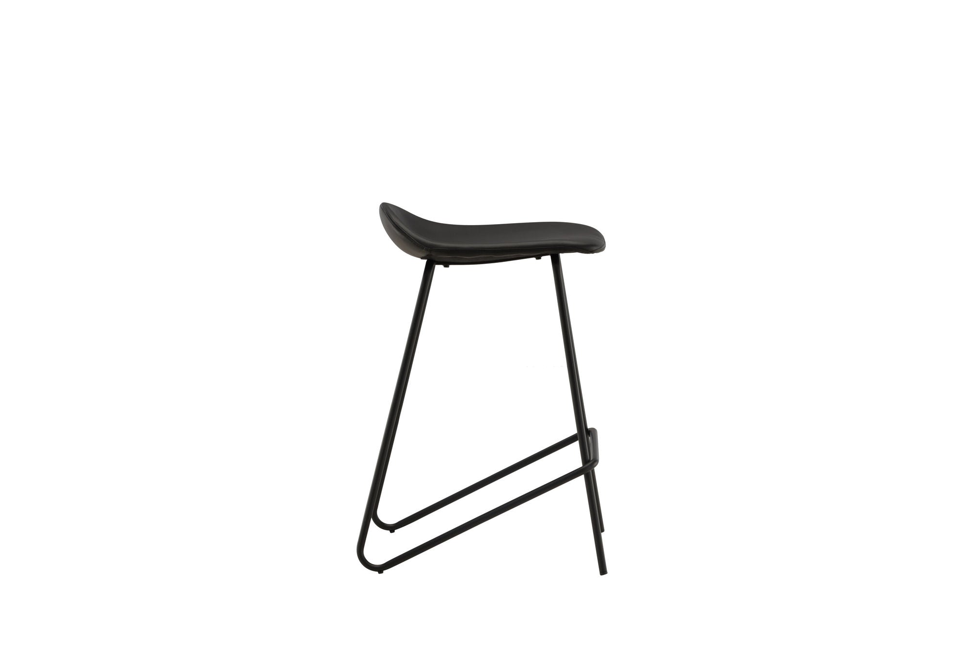 Vind Grebbestad Bar stol 2-pack - Black / Black PU