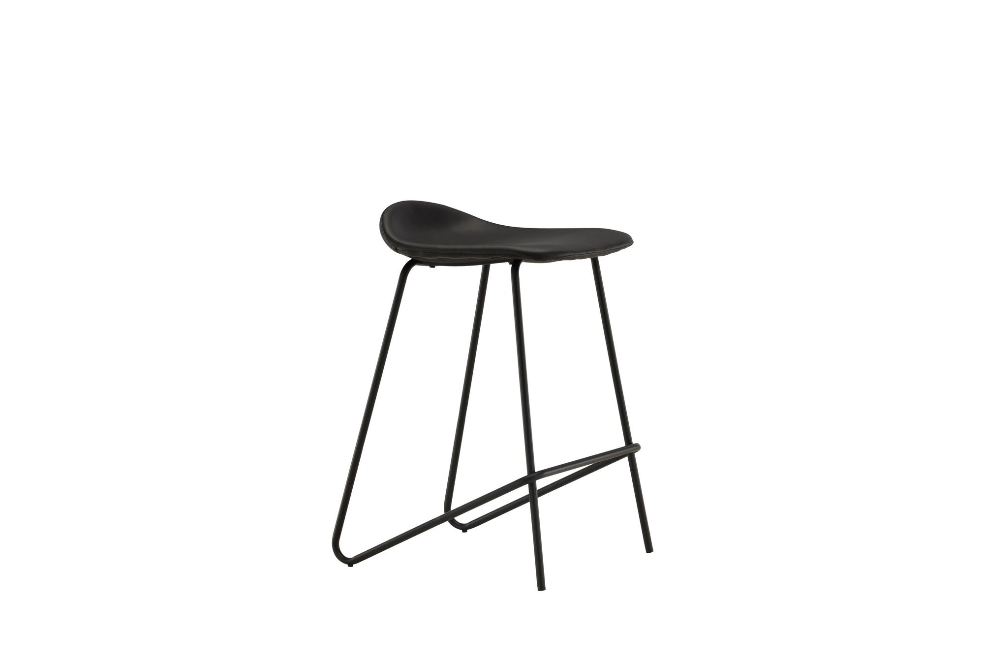 Vind Grebbestad Bar stol 2-pack - Black / Black PU