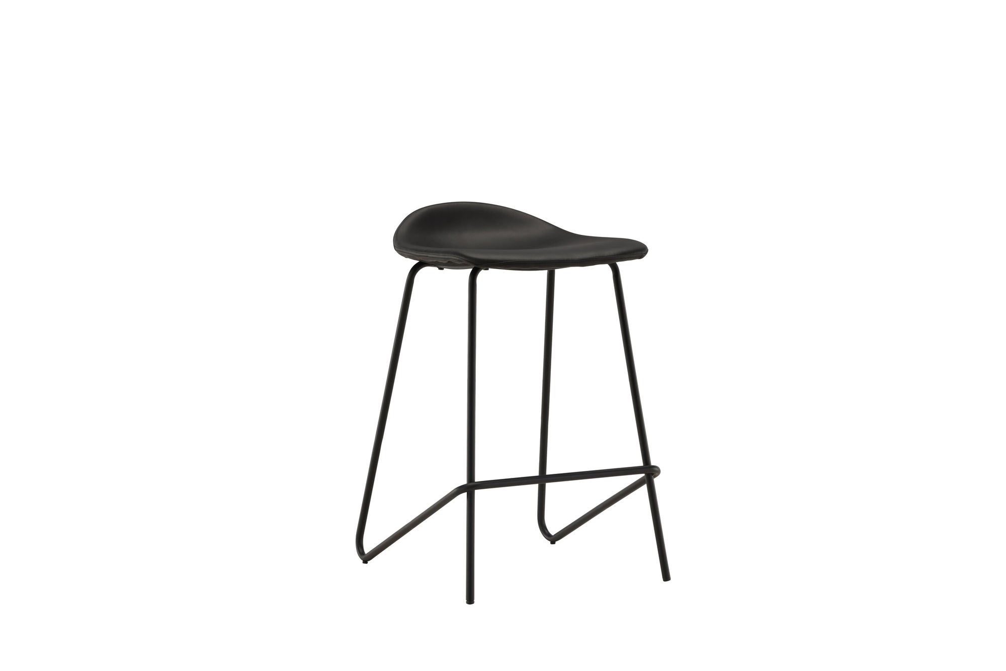 Vind Grebbestad Bar stol 2-pack - Black / Black PU