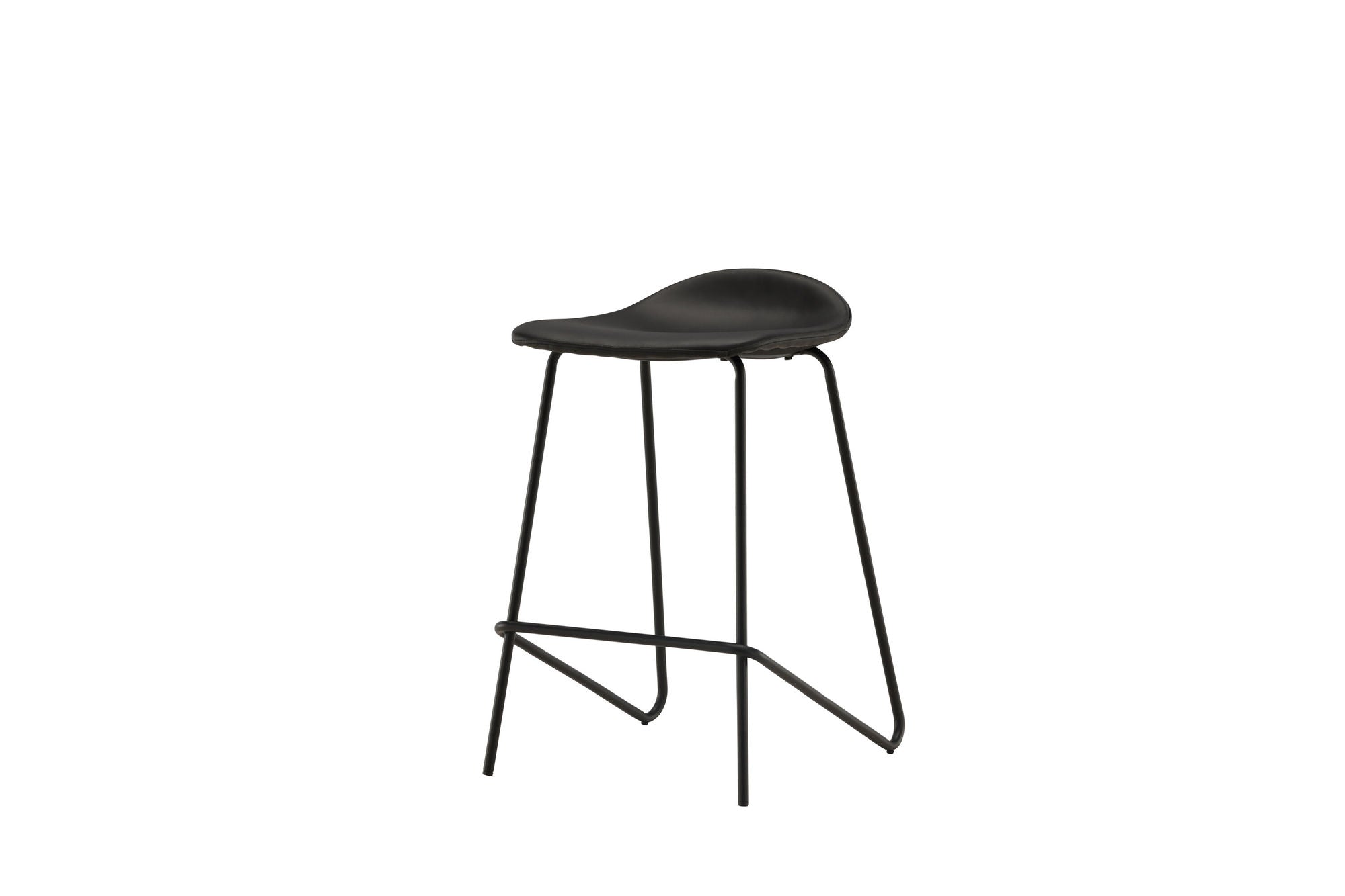 Vind Grebbestad Bar stol 2-pack - Black / Black PU