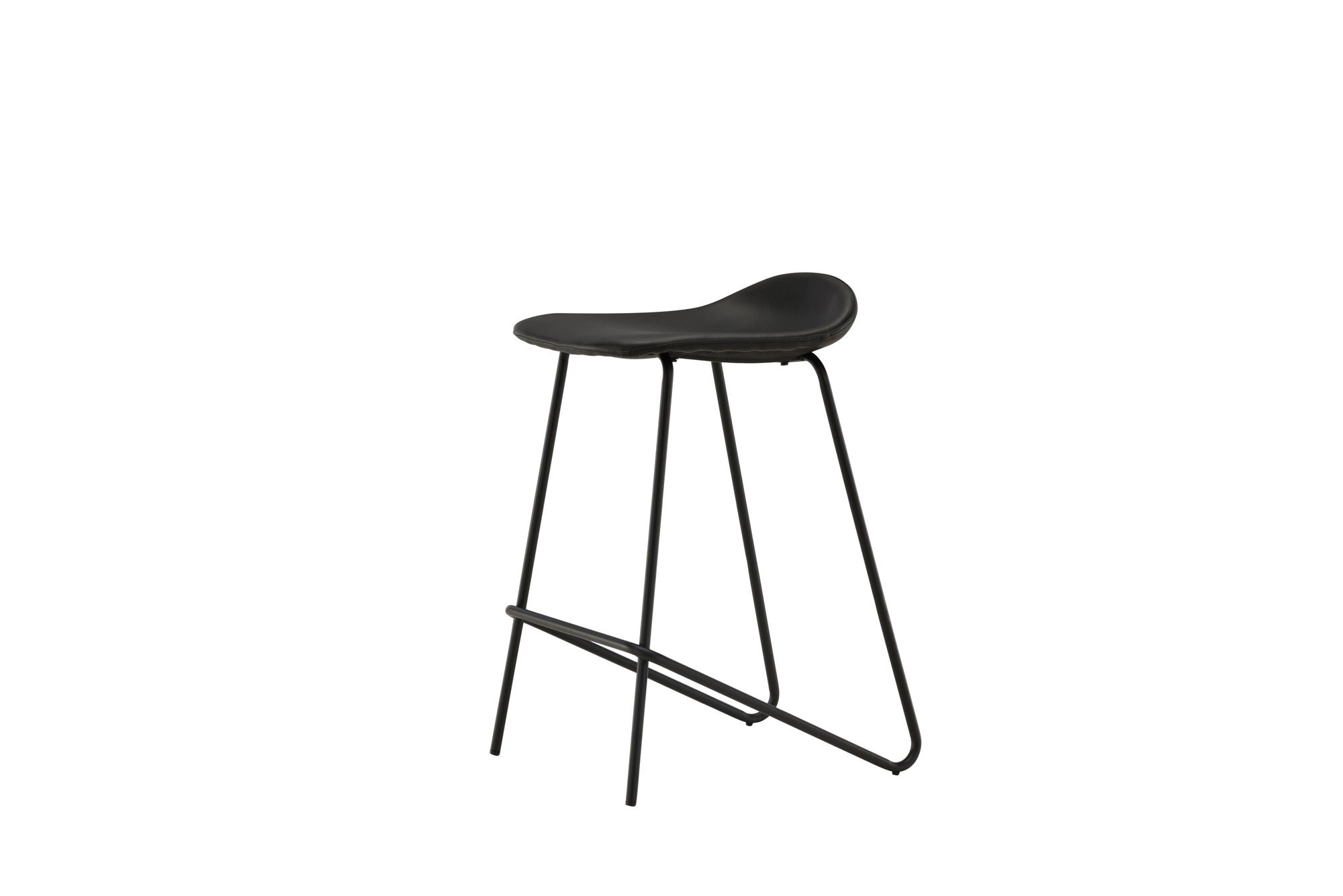 Vind Grebbestad Bar stol 2-pack - Black / Black PU