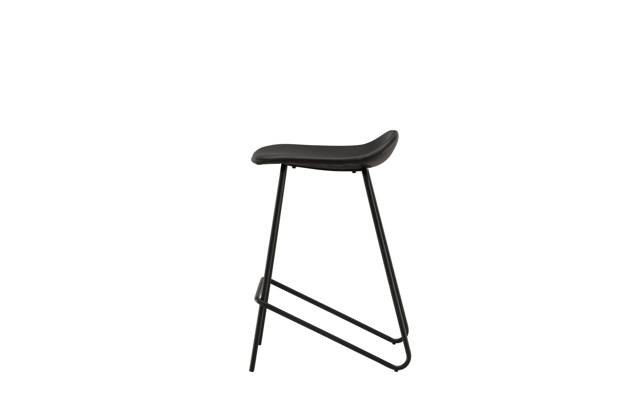 Vind Grebbestad Bar stol 2-pack - Black / Black PU
