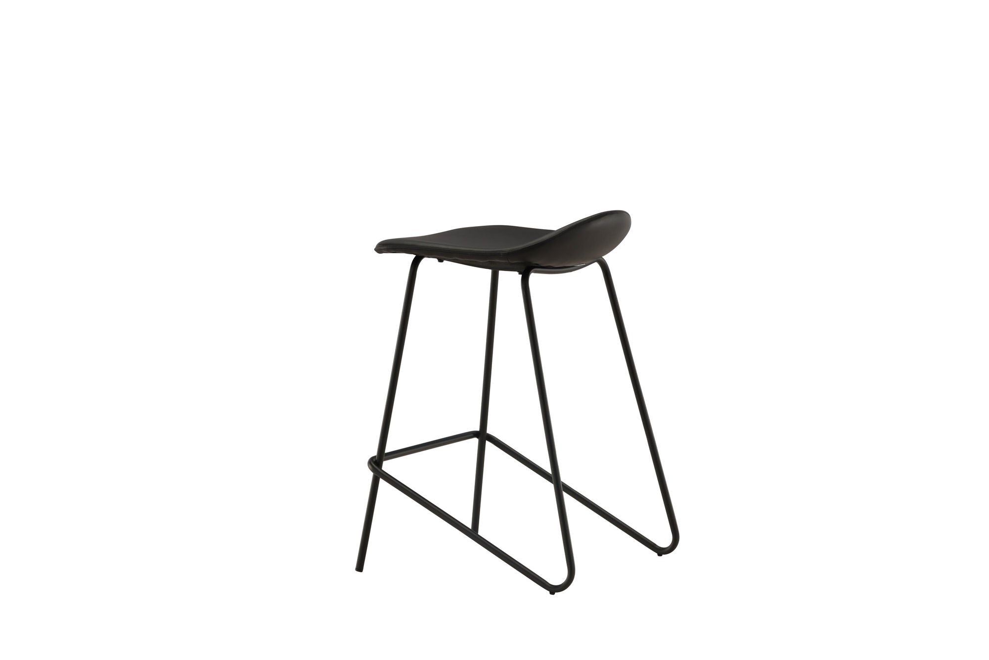 Vind Grebbestad Bar stol 2-pack - Black / Black PU