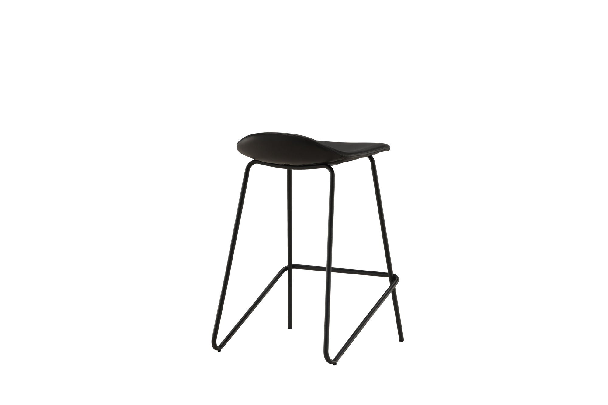Vind Grebbestad Bar stol 2-pack - Black / Black PU
