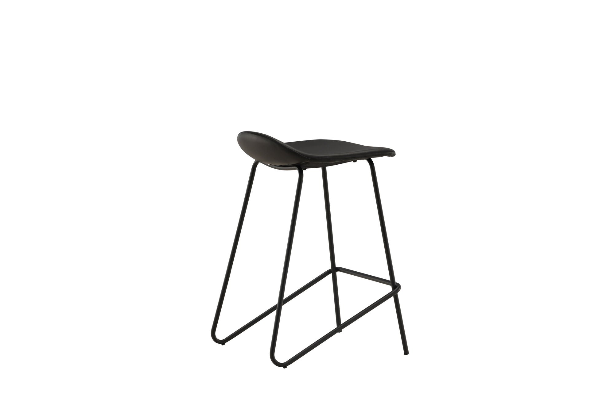 Vind Grebbestad Bar stol 2-pack - Black / Black PU