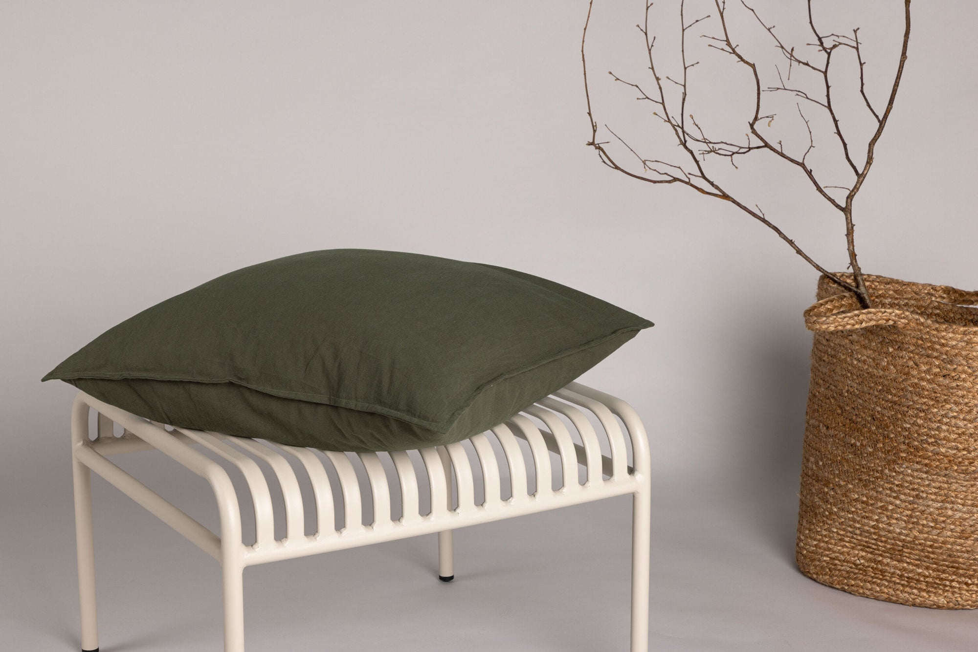 Venture Home Ronja Cushion Cover Washed Cotton - Green 60x60
