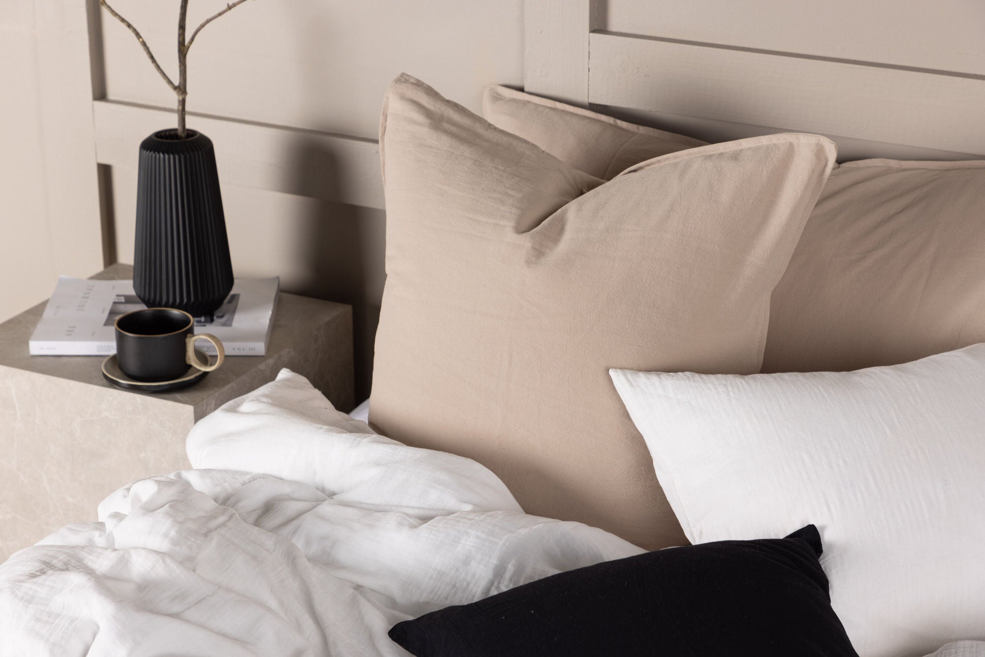 Venture Home Ronja Cushion Cover Washed Cotton - Beige 60x60