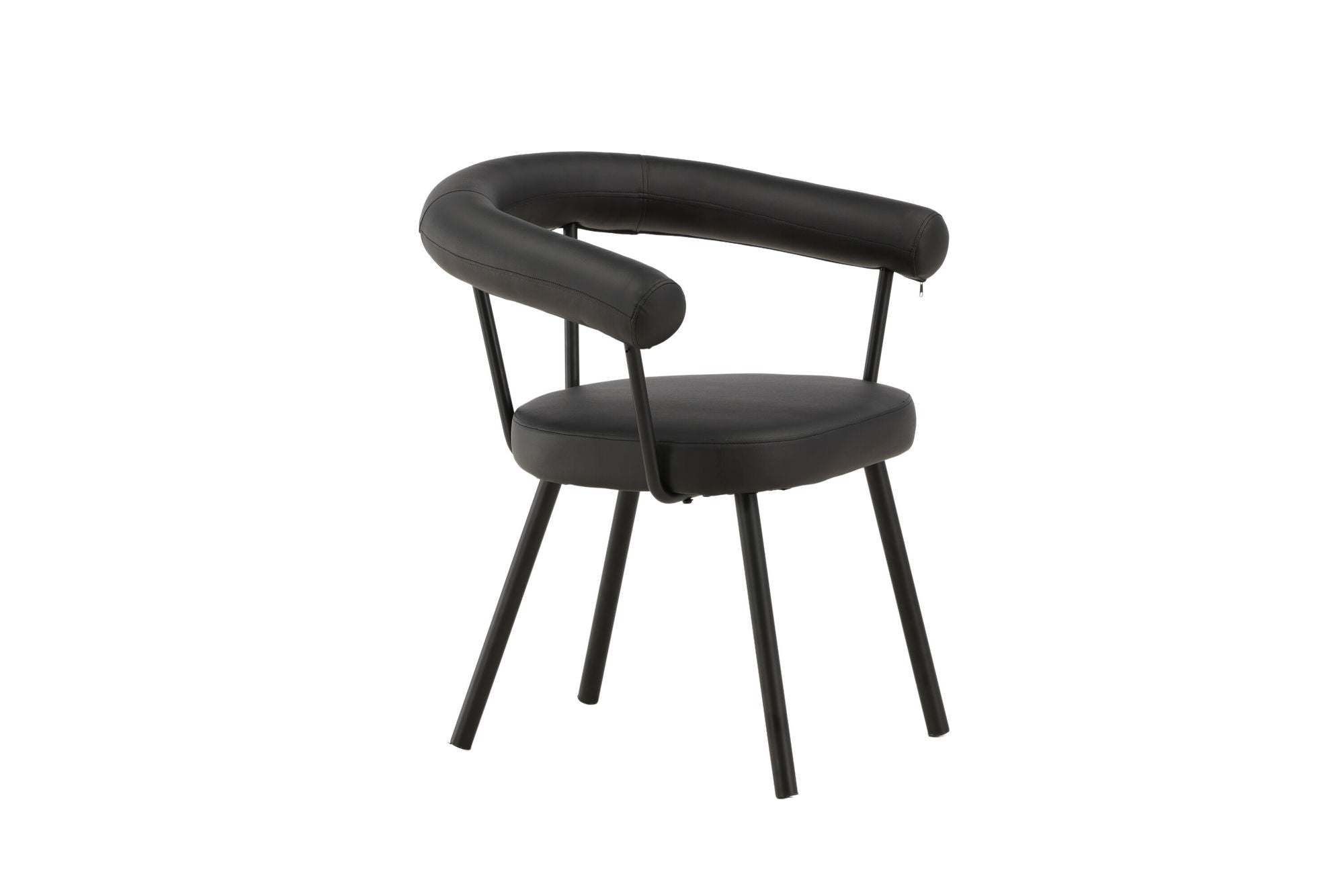 Vind Västerås x Josefin Lustig - Spisebordsstol 2-pack - Matte Black / Black PU