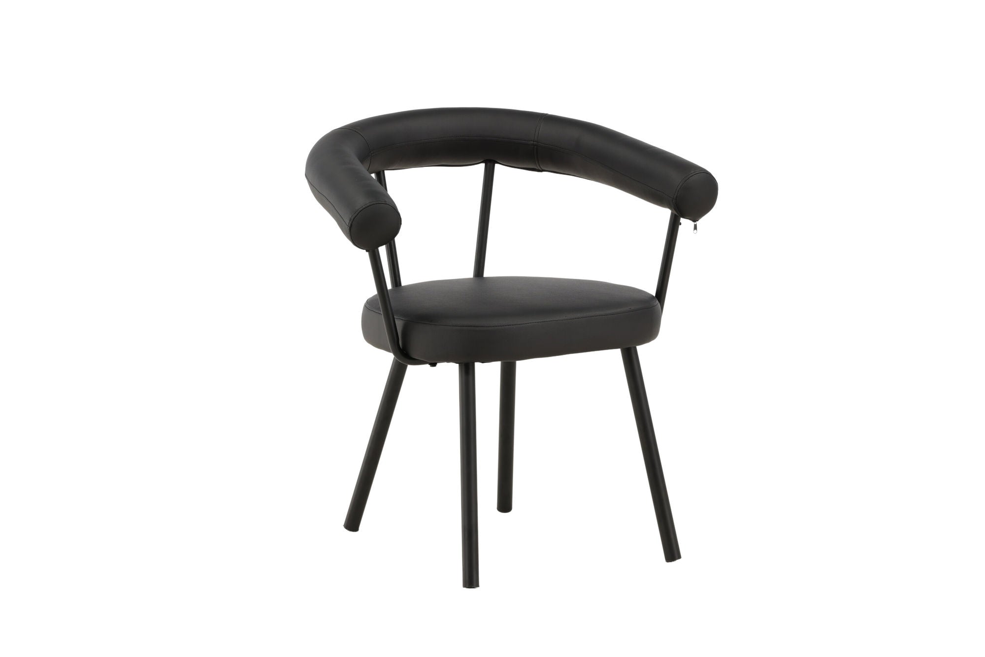 Vind Västerås x Josefin Lustig - Spisebordsstol 2-pack - Matte Black / Black PU
