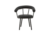Vind Västerås x Josefin Lustig - Spisebordsstol 2-pack - Matte Black / Black PU
