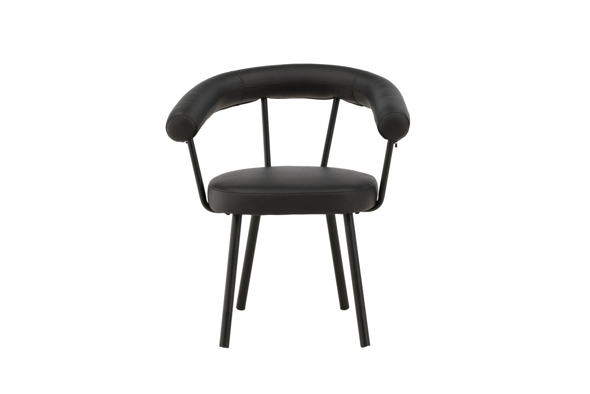 Vind Västerås x Josefin Lustig - Spisebordsstol 2-pack - Matte Black / Black PU