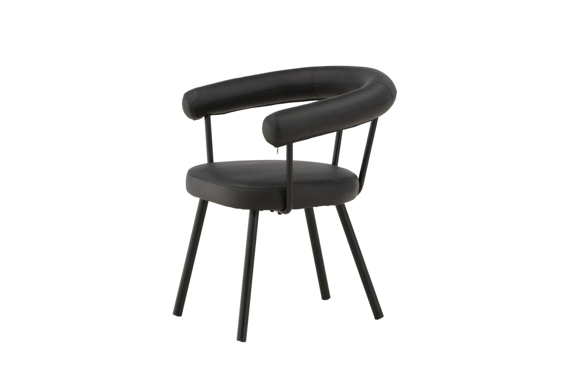 Vind Västerås x Josefin Lustig - Spisebordsstol 2-pack - Matte Black / Black PU