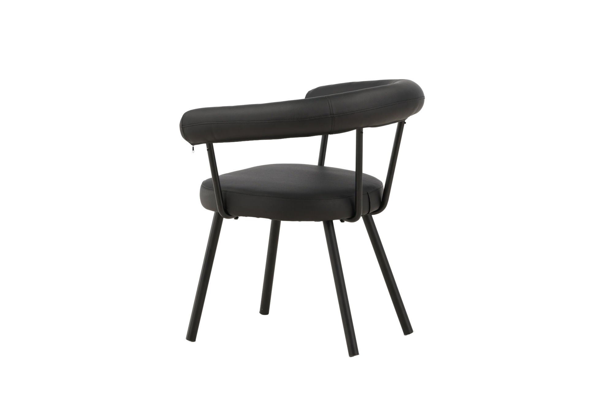 Vind Västerås x Josefin Lustig - Spisebordsstol 2-pack - Matte Black / Black PU