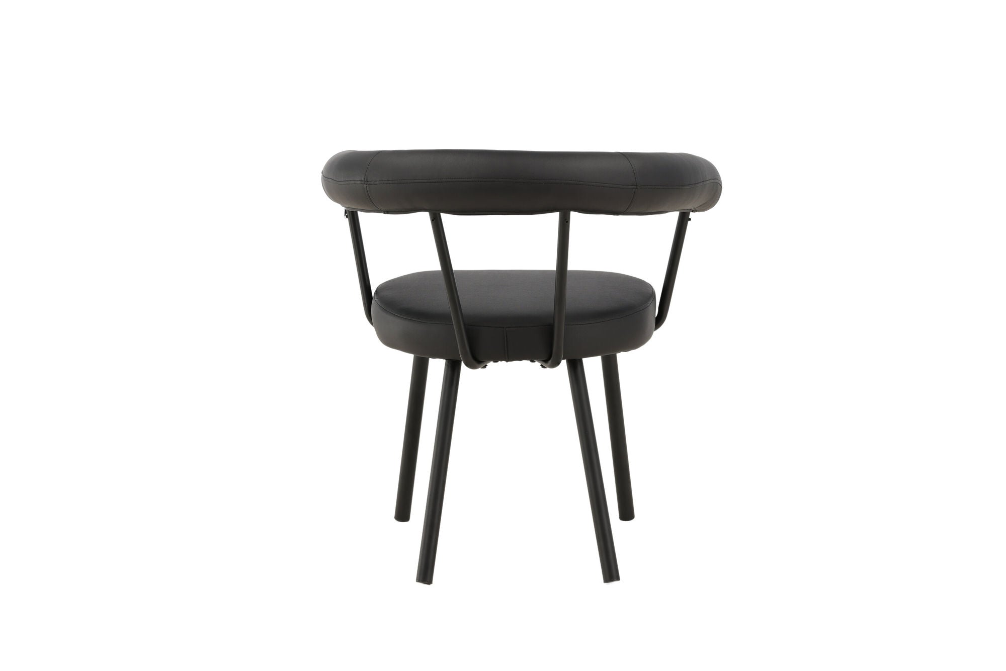 Vind Västerås x Josefin Lustig - Spisebordsstol 2-pack - Matte Black / Black PU