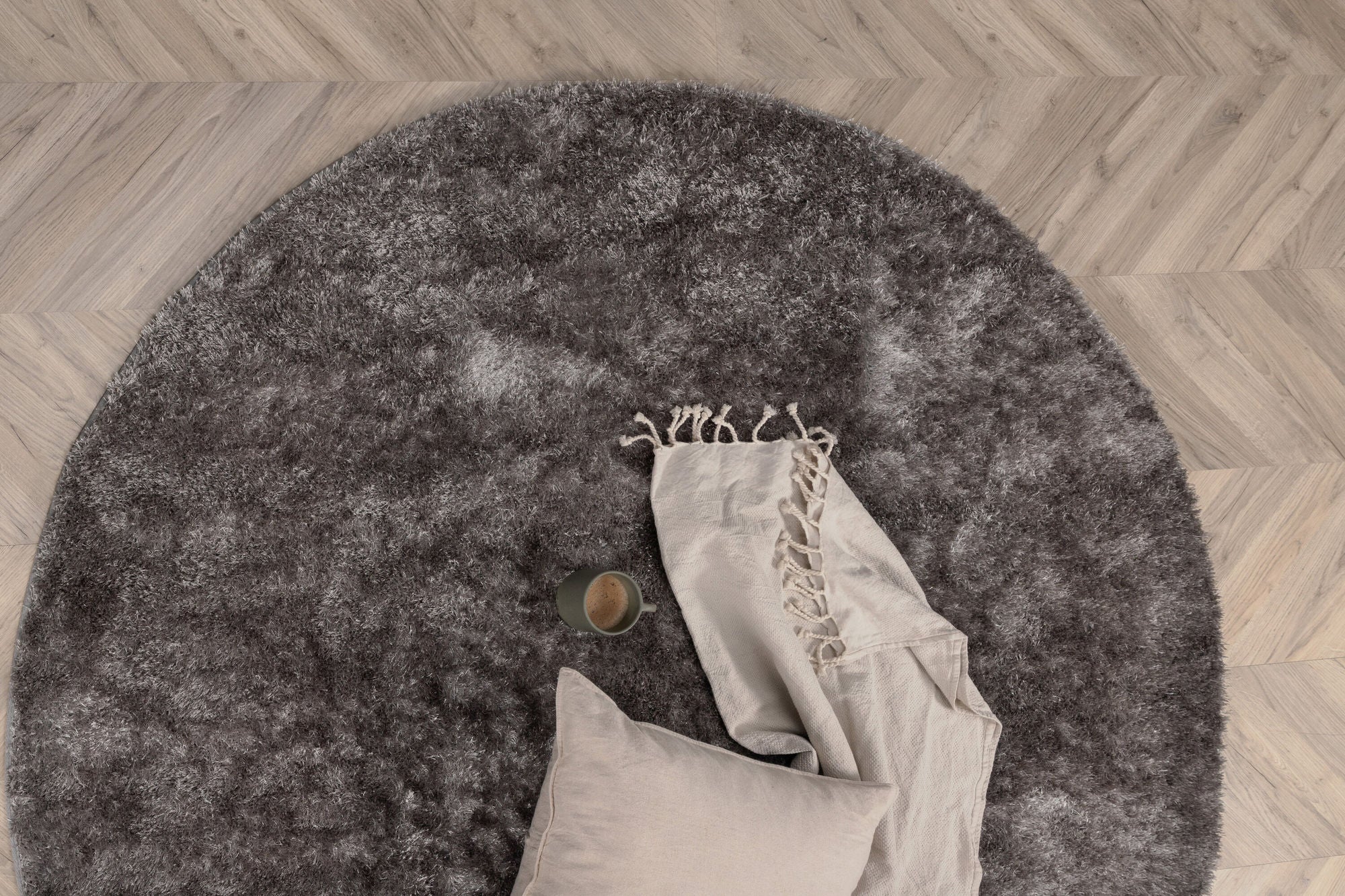 Venture Home Mattis Polyester Carpet - Grey - ø200