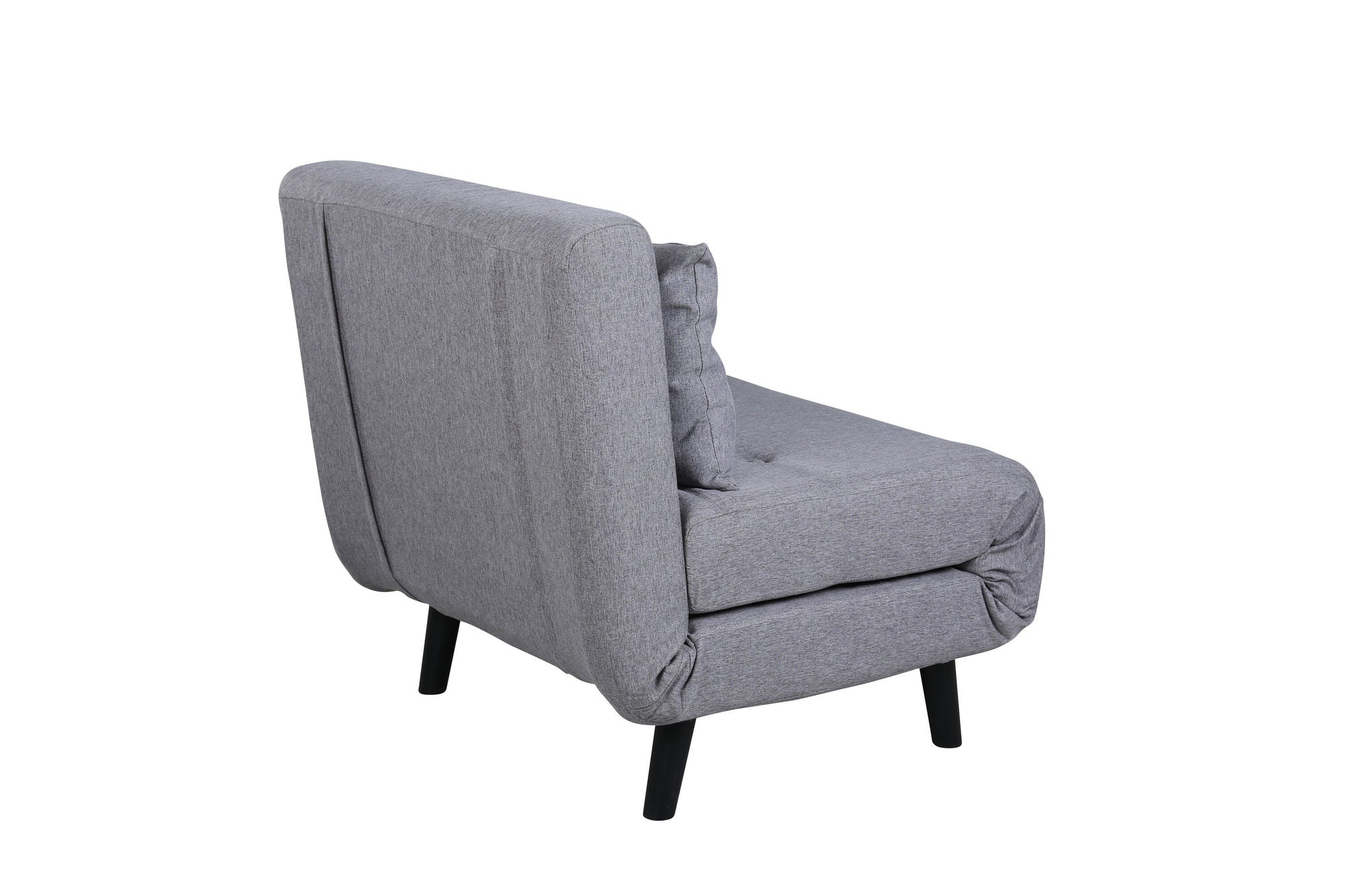 Venture Home Vicky Folding Bed Single - Black / Steel Grey Fabric