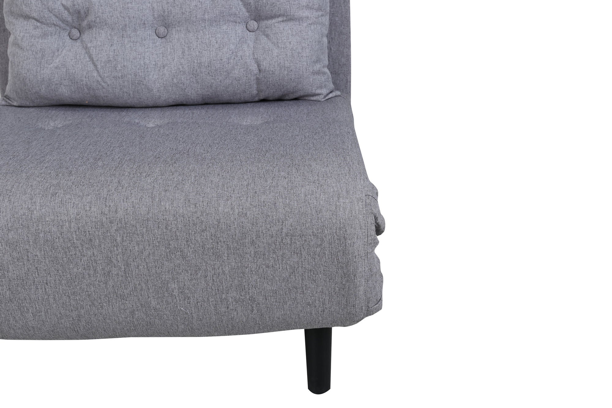 Venture Home Vicky Folding Bed Single - Black / Steel Grey Fabric