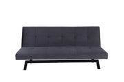Venture Home Bodil Sofabed - Black / Dark Grey Velvet