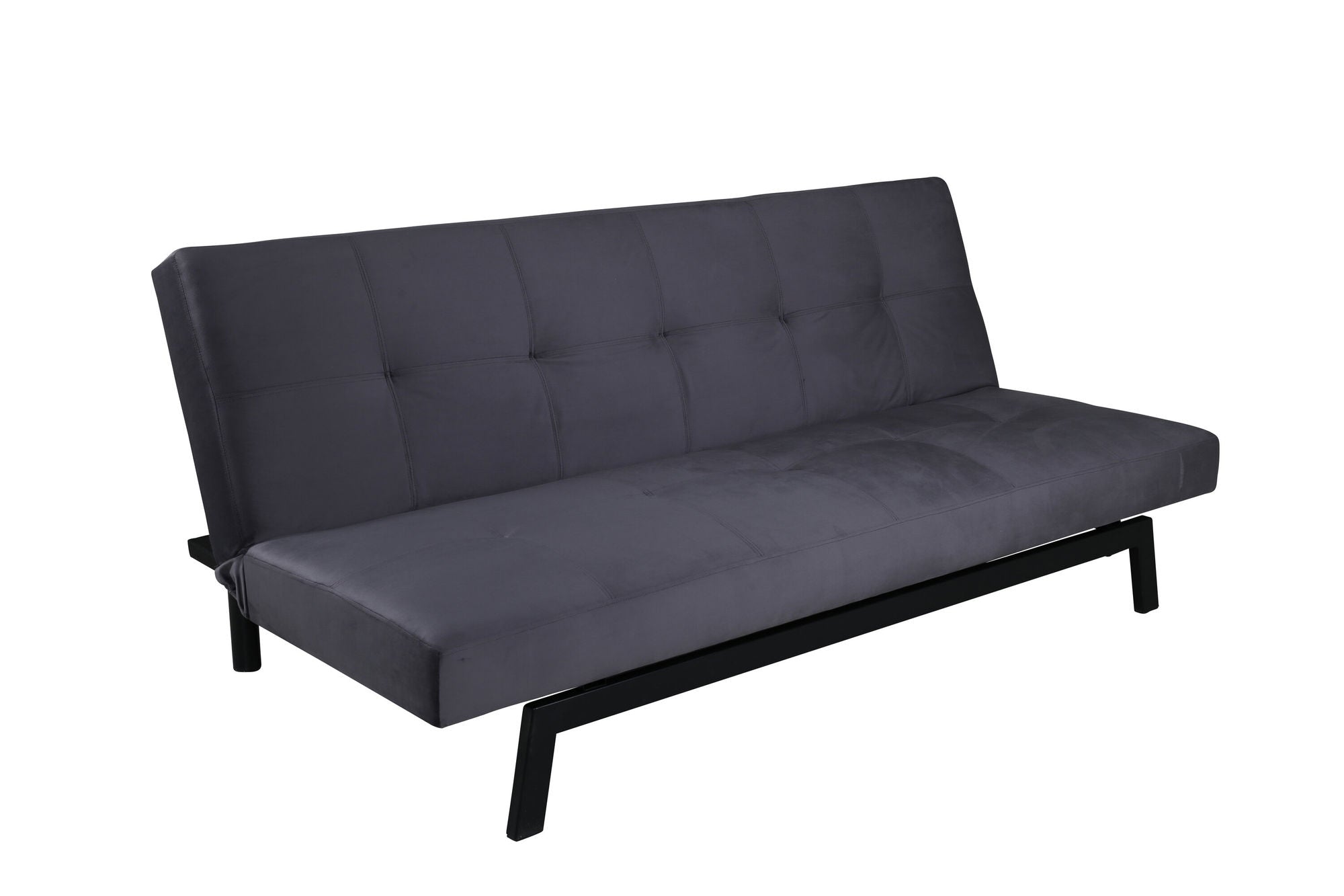 Venture Home Bodil Sofabed - Black / Dark Grey Velvet
