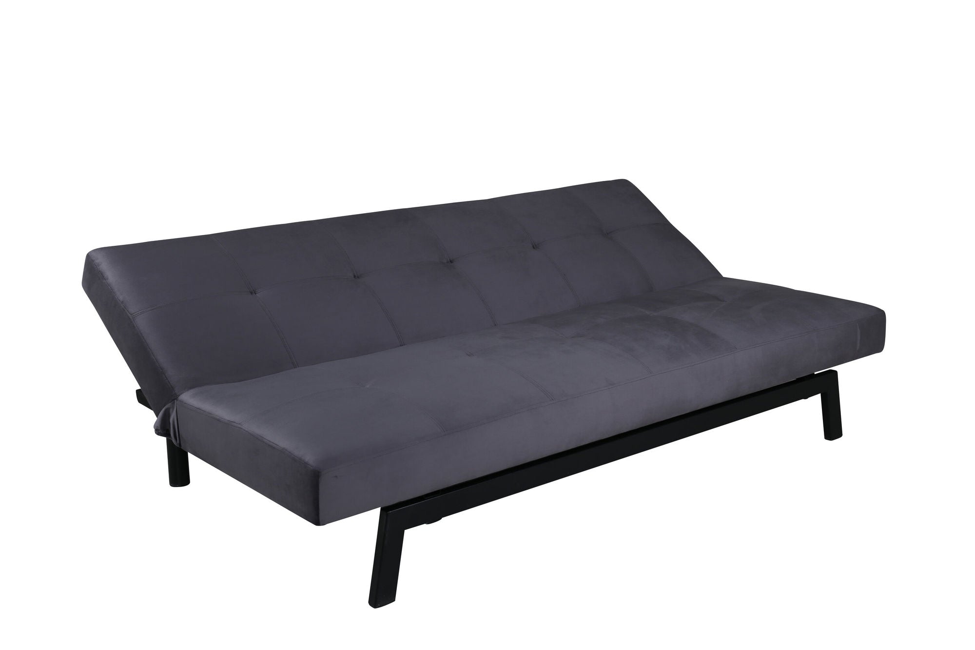 Venture Home Bodil Sofabed - Black / Dark Grey Velvet