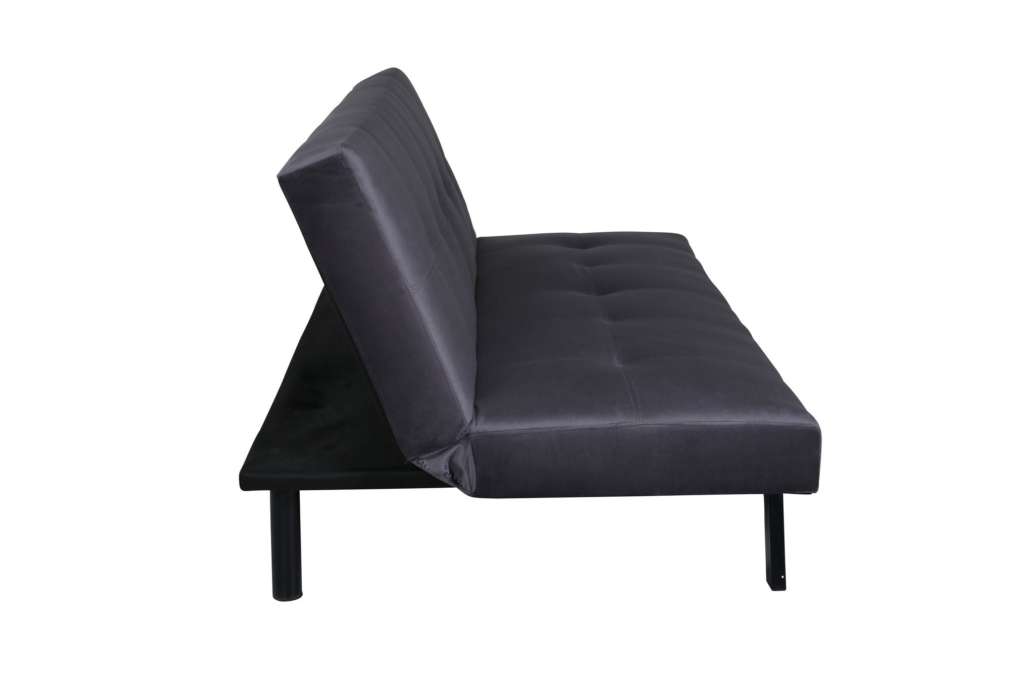 Venture Home Bodil Sofabed - Black / Dark Grey Velvet