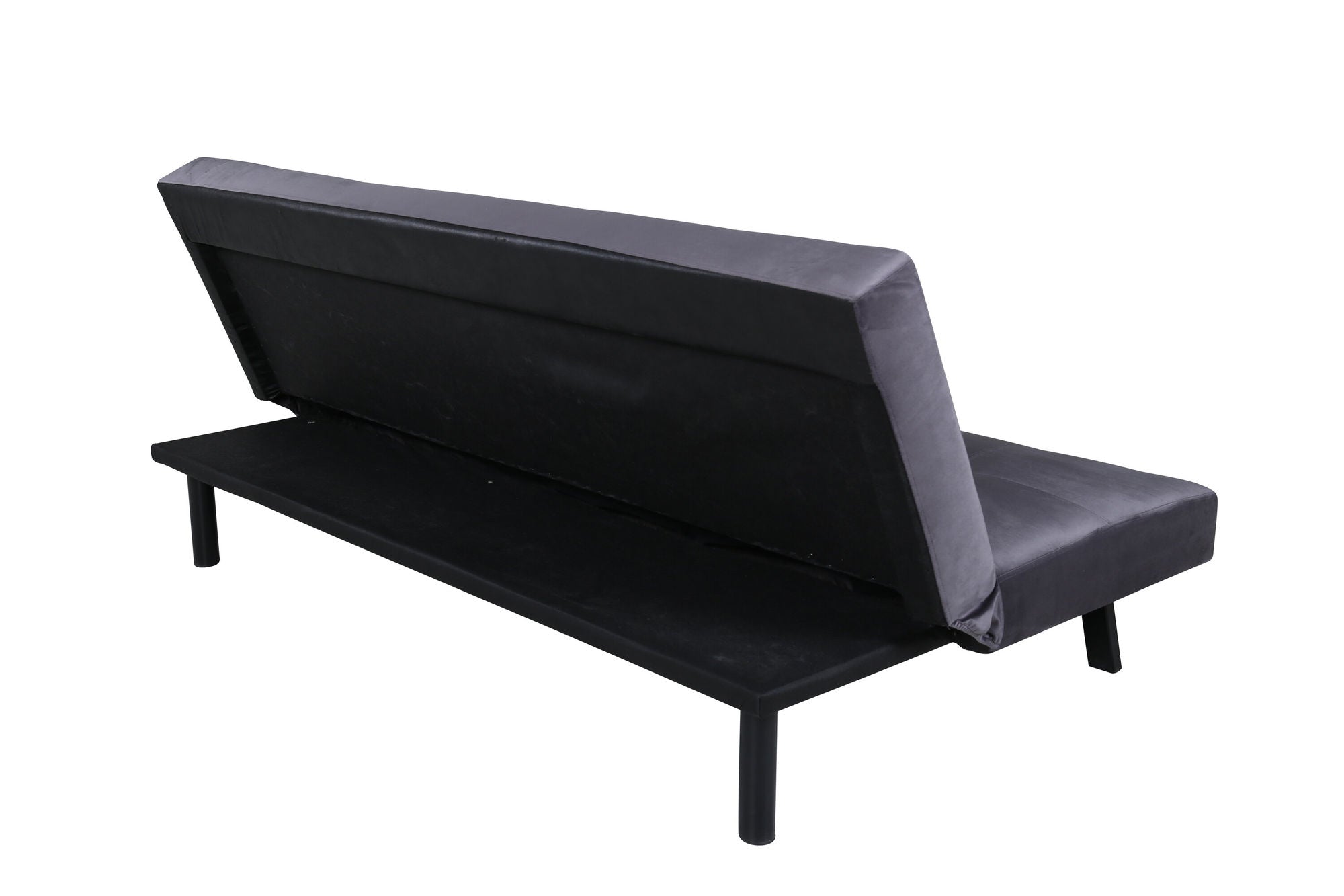 Venture Home Bodil Sofabed - Black / Dark Grey Velvet