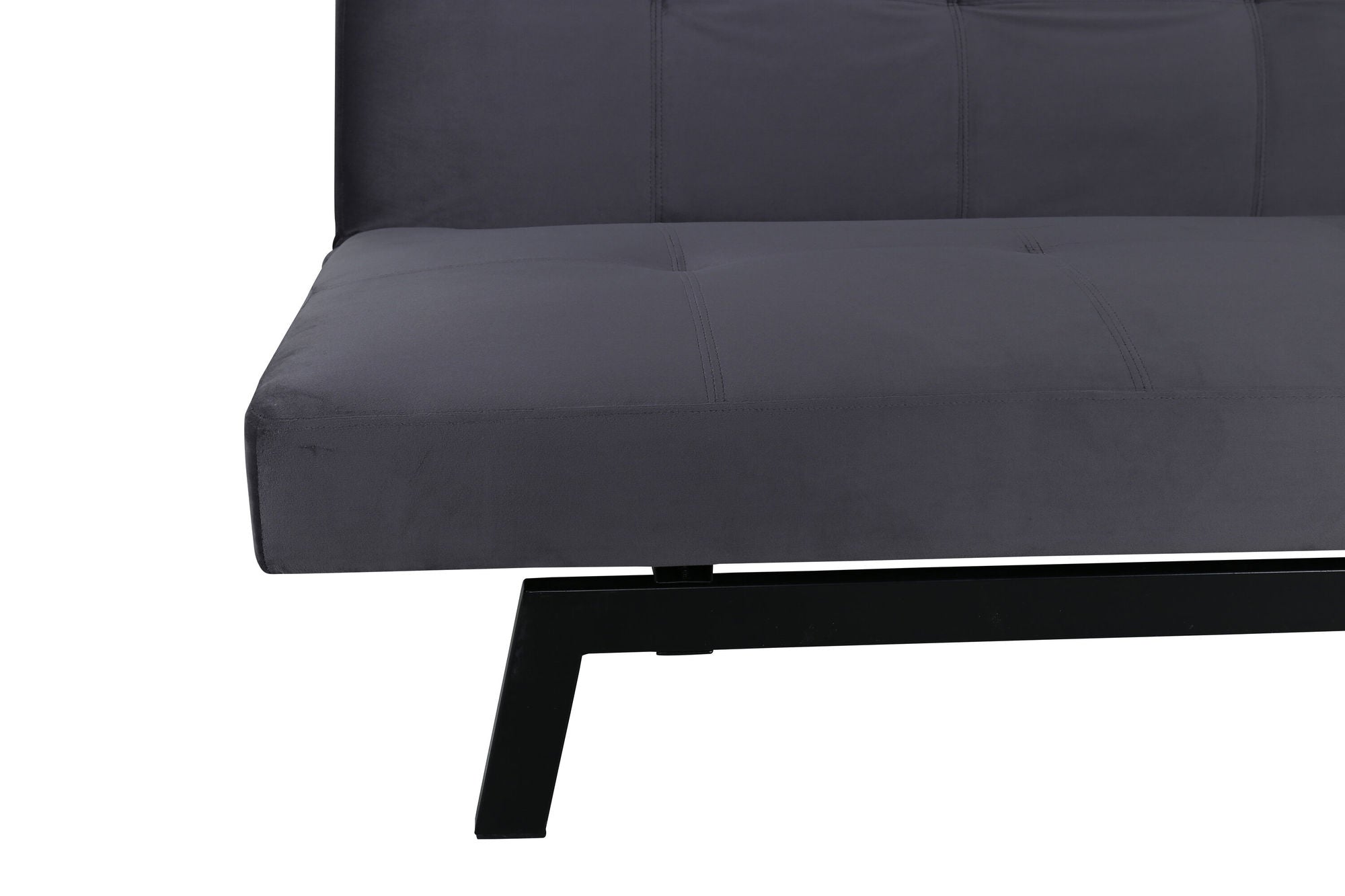 Venture Home Bodil Sofabed - Black / Dark Grey Velvet