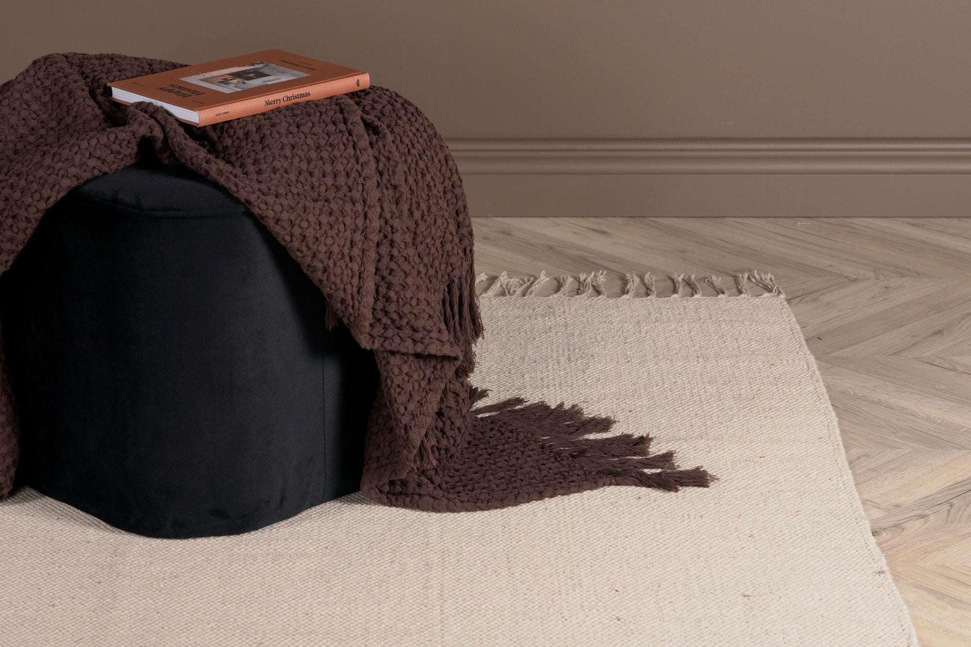 Venture Home Panipat Cotton blend Carpet - 170*240 - Beige