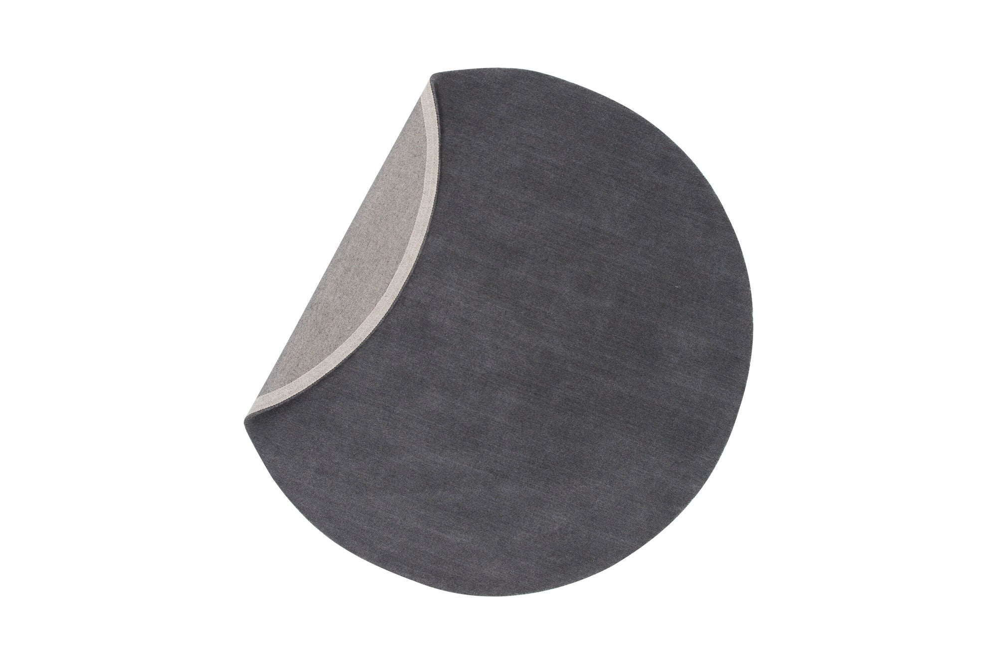 Venture Home Ulla - Wool / Polyester Carpet - Dark Grey - ø200