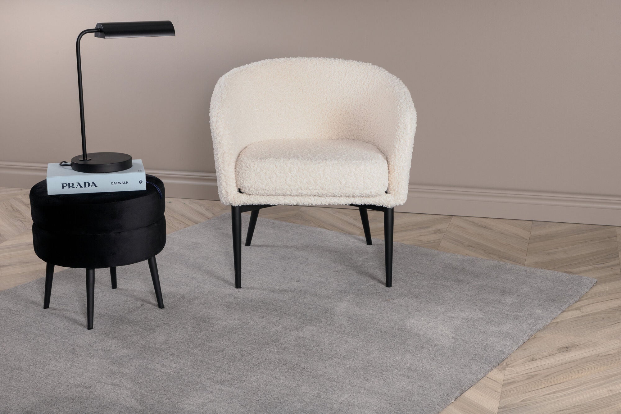 Venture Home Ulla - Wool / Polyester Carpet - Light Grey - L250*B350