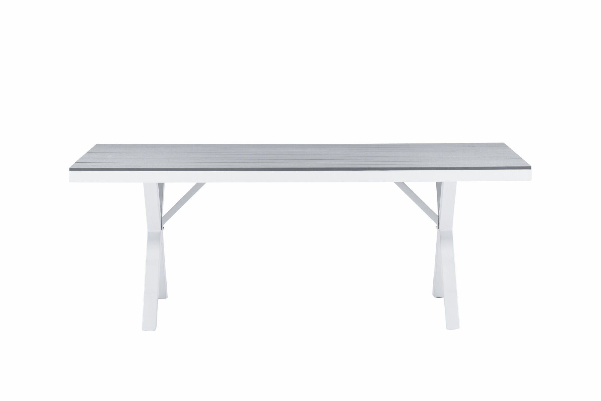 Venture Home Garcia Diningbord Alumnium - White / Light Grey Aintwood / Rectangular 100*200*