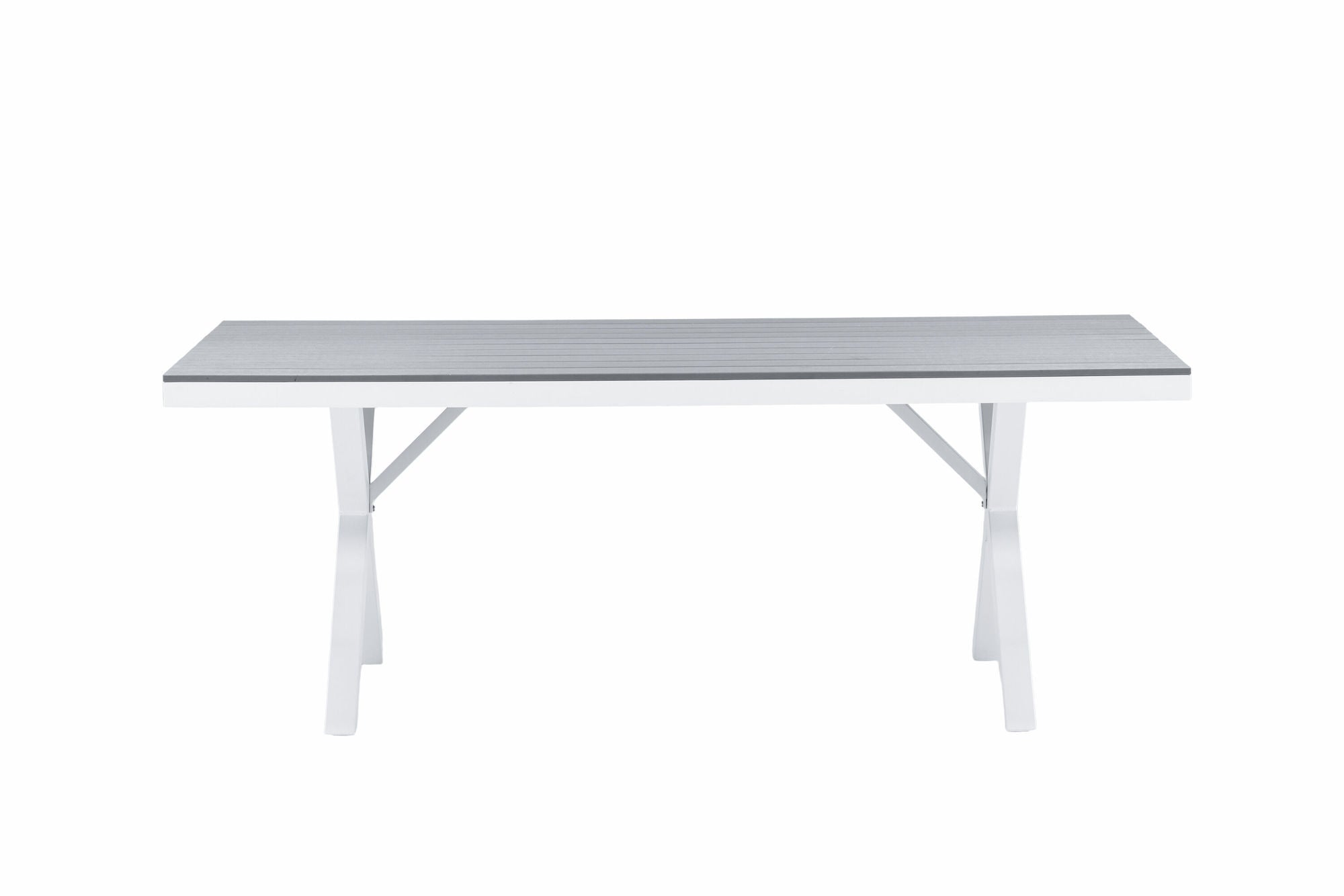 Venture Home Garcia Diningbord Alumnium - White / Light Grey Aintwood / Rectangular 100*200*
