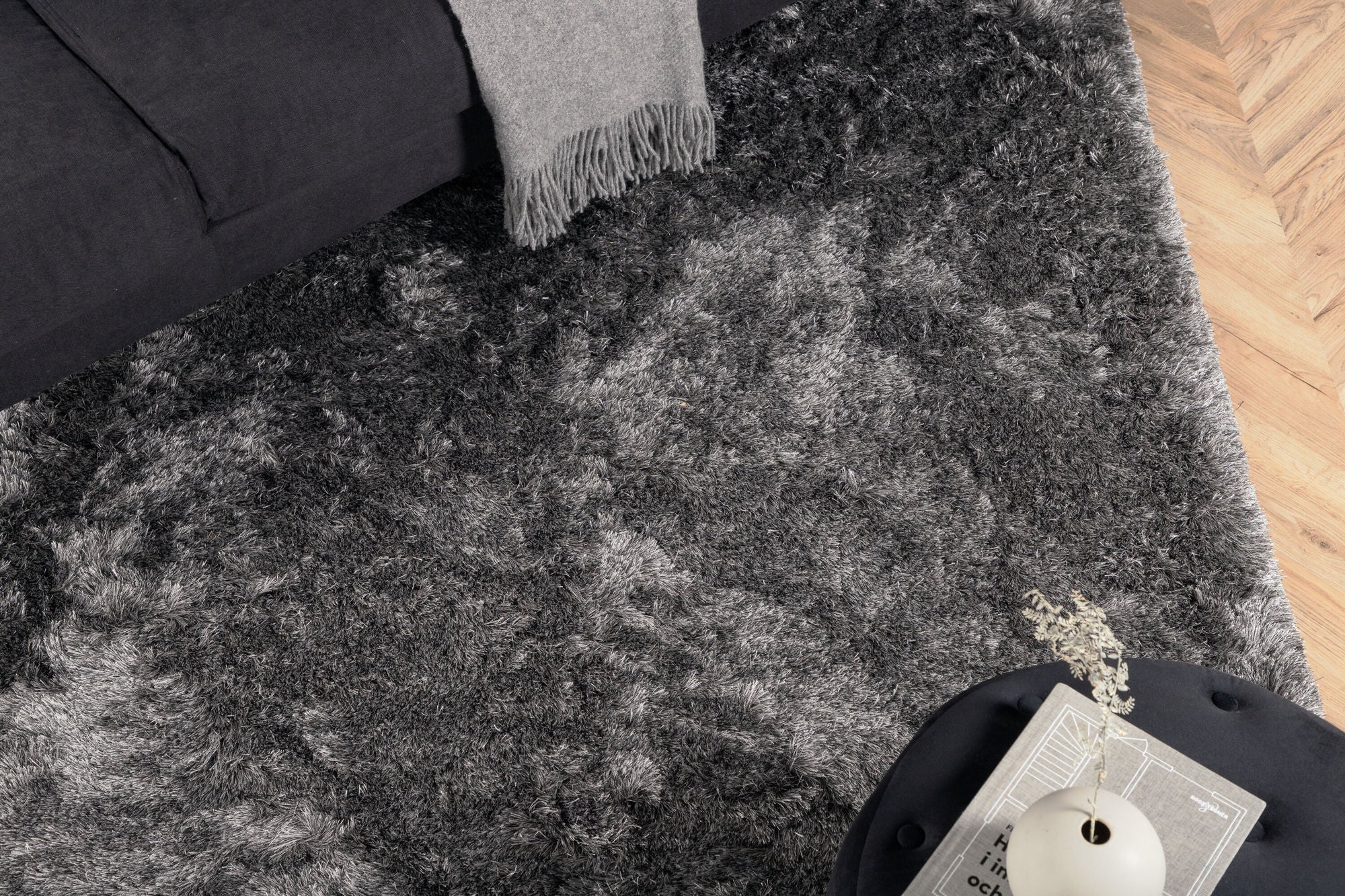 Venture Home Shiva Shaggy Carpet - 200*300cm - Grey