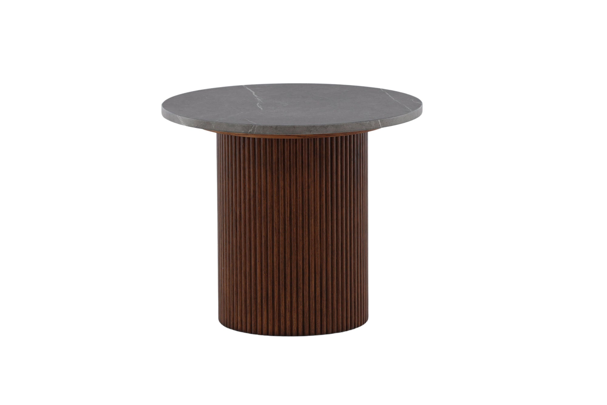 Vind Härön Side bord - Dark Brown / Dark Grey Marblelook