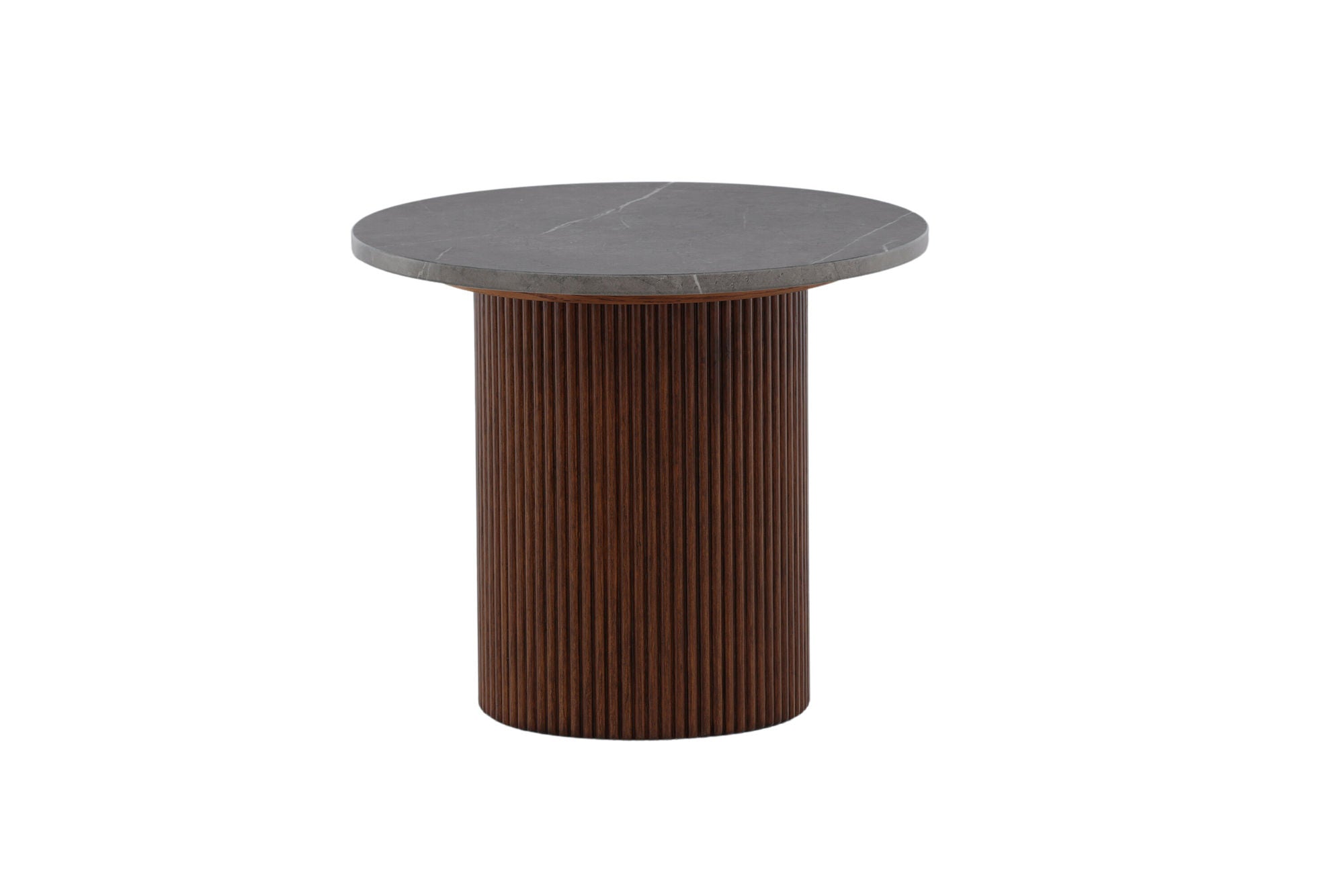Vind Härön Side bord - Dark Brown / Dark Grey Marblelook